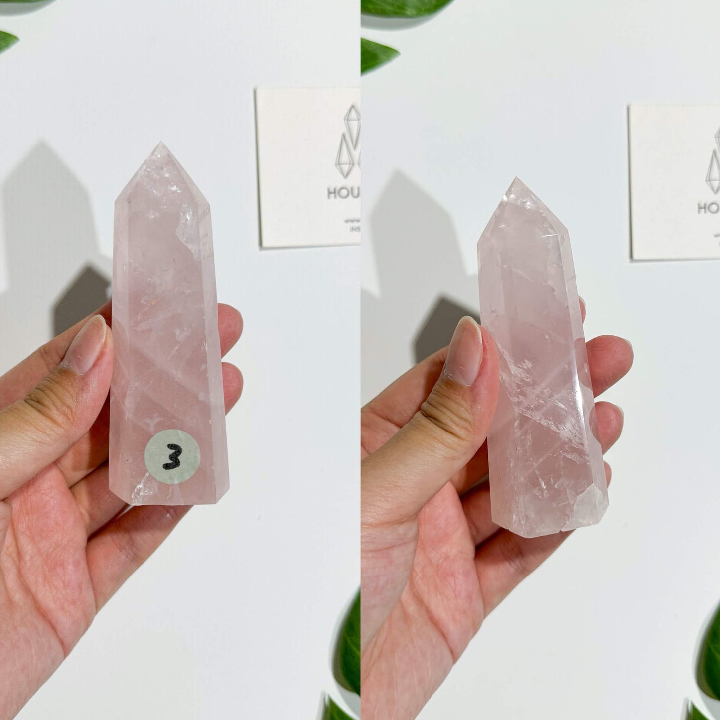 Natural Small Rose Quartz Tower/Rose Quartz Crystal Point Tower Wand/Juicy Rose Quartz Obelisk/Heart Chakra Healing/AAA