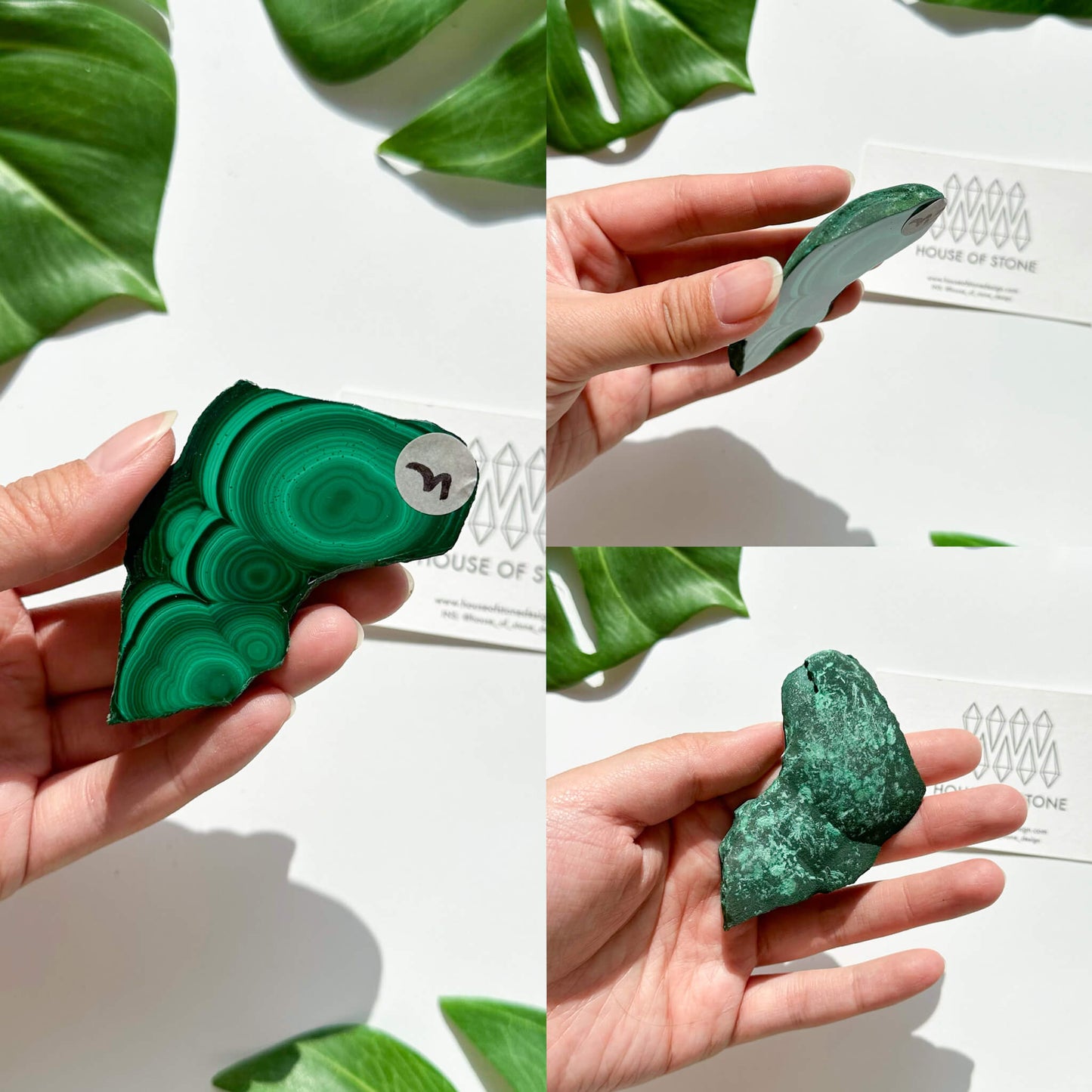 Genuine Malachite Polished Slab Specimen/Natural Malachite Slice/Raw Malachite/Chakra