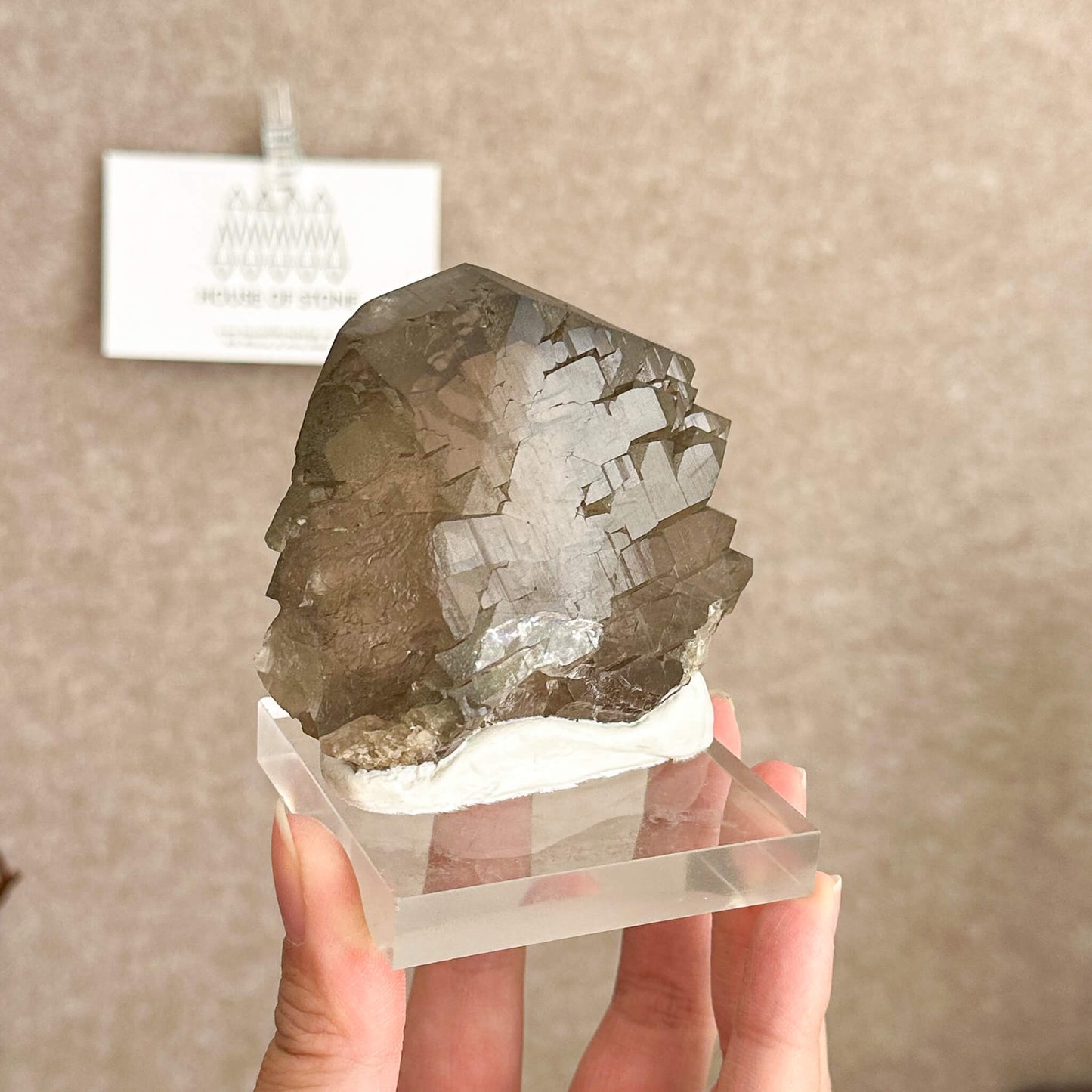 Alpine Mineral Swiss Gwindel Smoky Quartz Specimen/Switzerland Gwindel Apls3