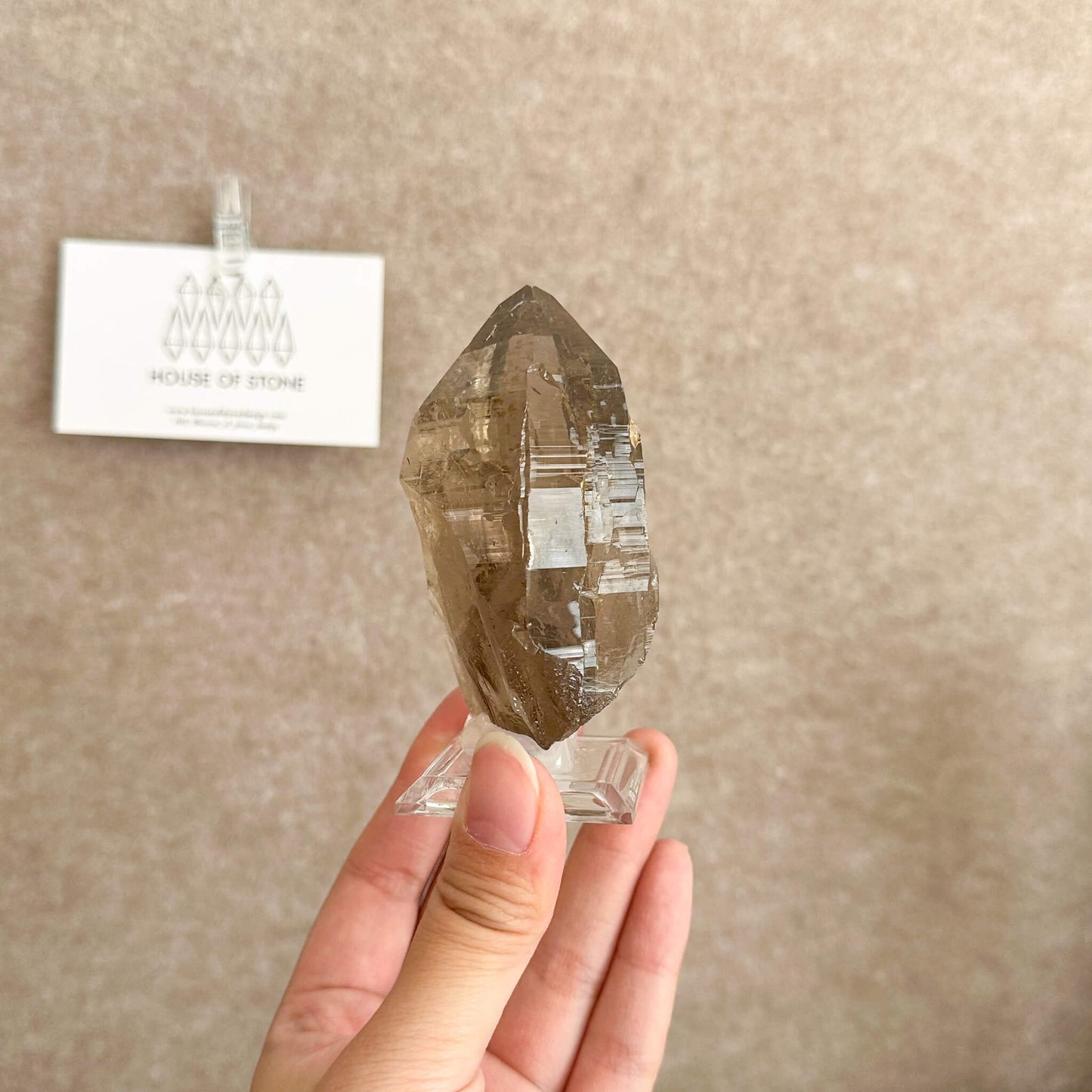 Swiss Tessin Smoky Quartz Point Specimen/Switzerland Ticino Tower/Alpine Mineral/Apls Double Terminated Quartz/Smoky Quartz Cluster3