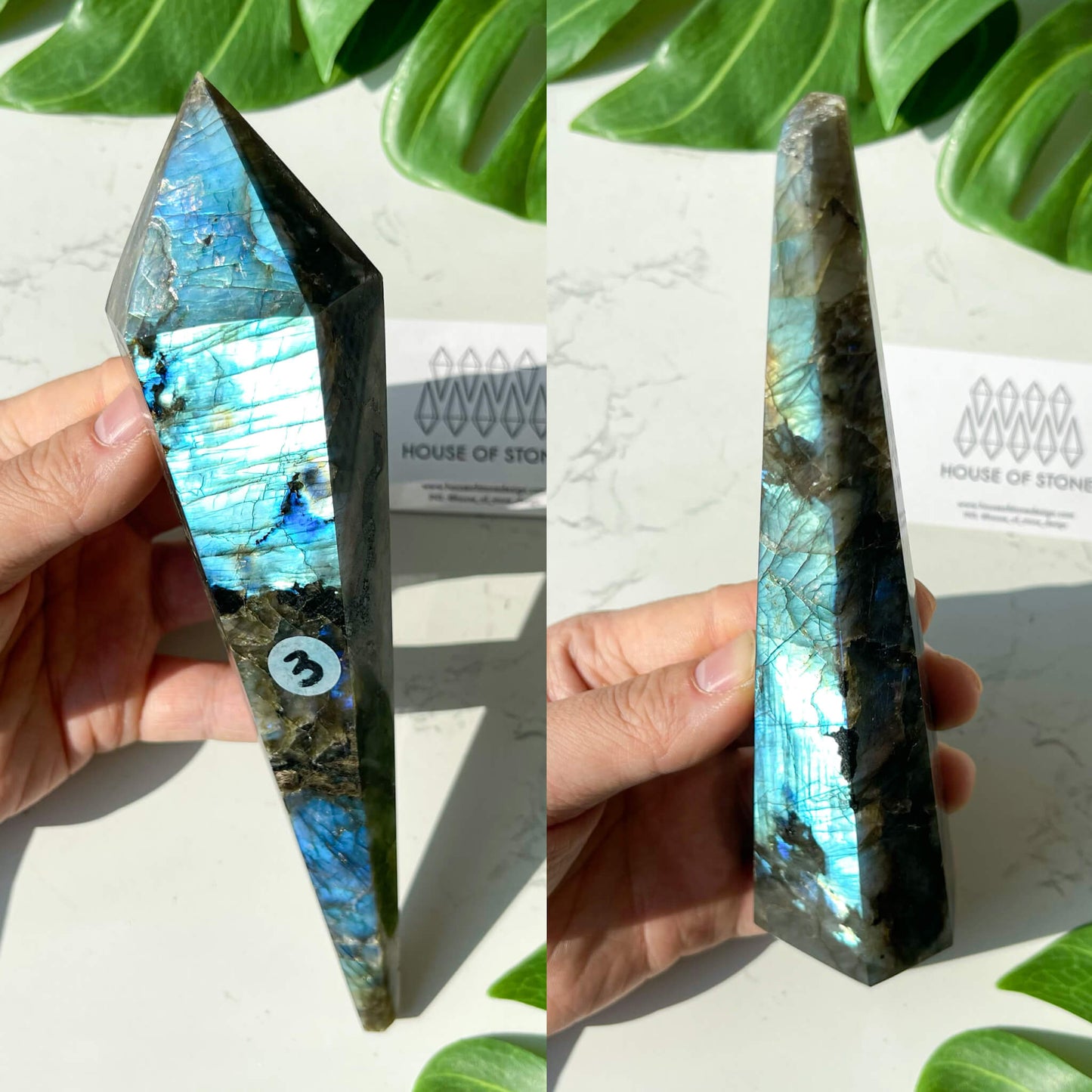 Natural Labradorite Wand/Rainbow Labradorite Crystal Point Wand/Labradorite Crystal Handle/Labradorite Stem/Wedding Bouquet Handle/Chakra Healing/AAA