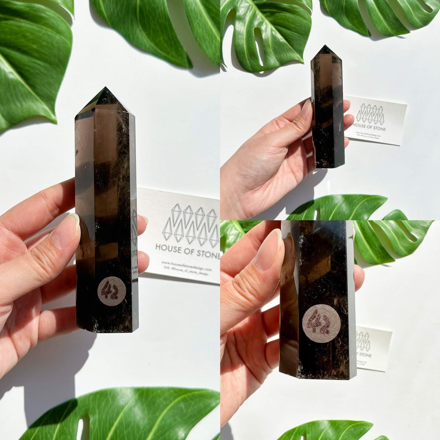 Natural Large Smoky Quartz Tower/High Quality Smoky Quartz Point Tower/Smoky Quartz Obelisk