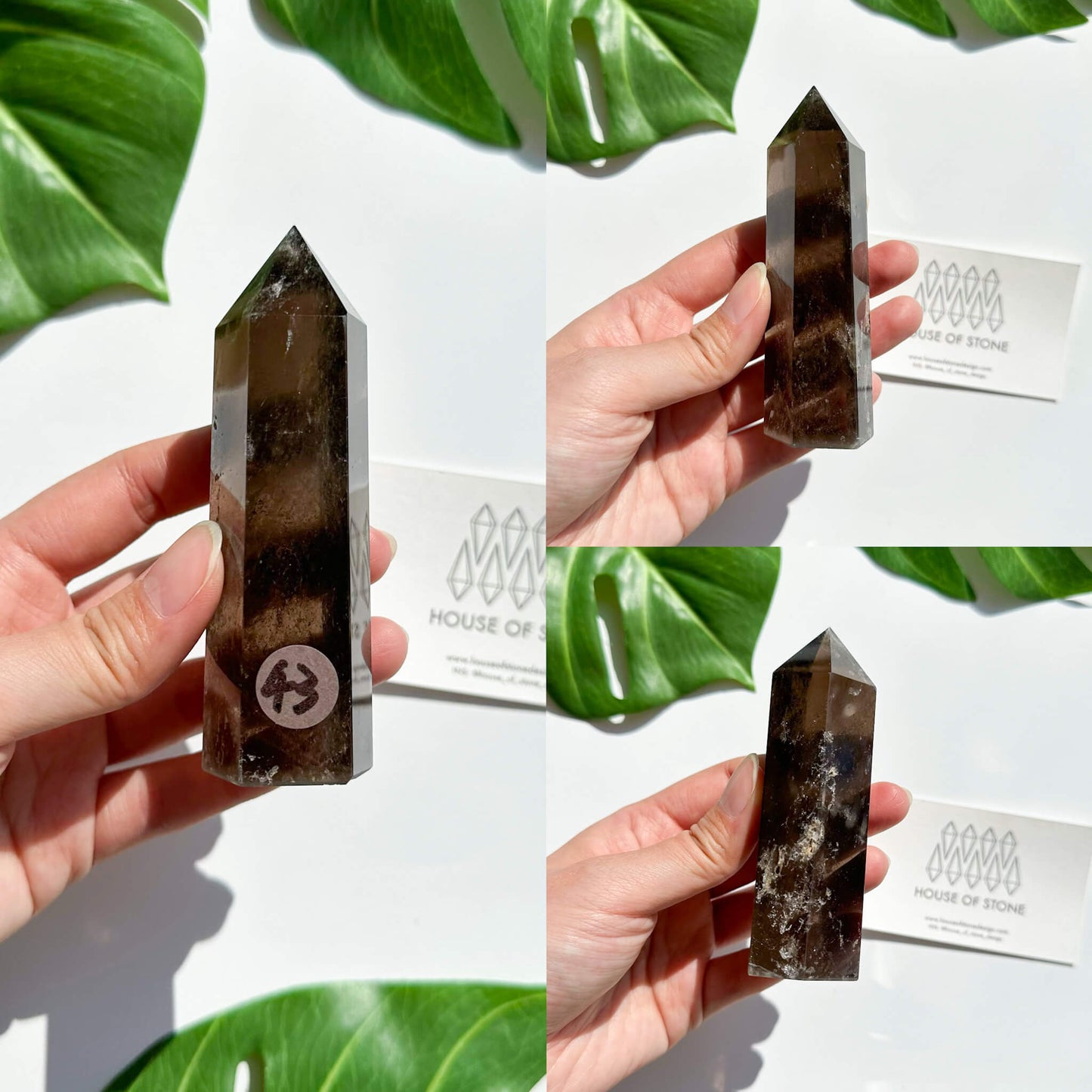Natural Large Smoky Quartz Tower/High Quality Smoky Quartz Point Tower/Smoky Quartz Obelisk