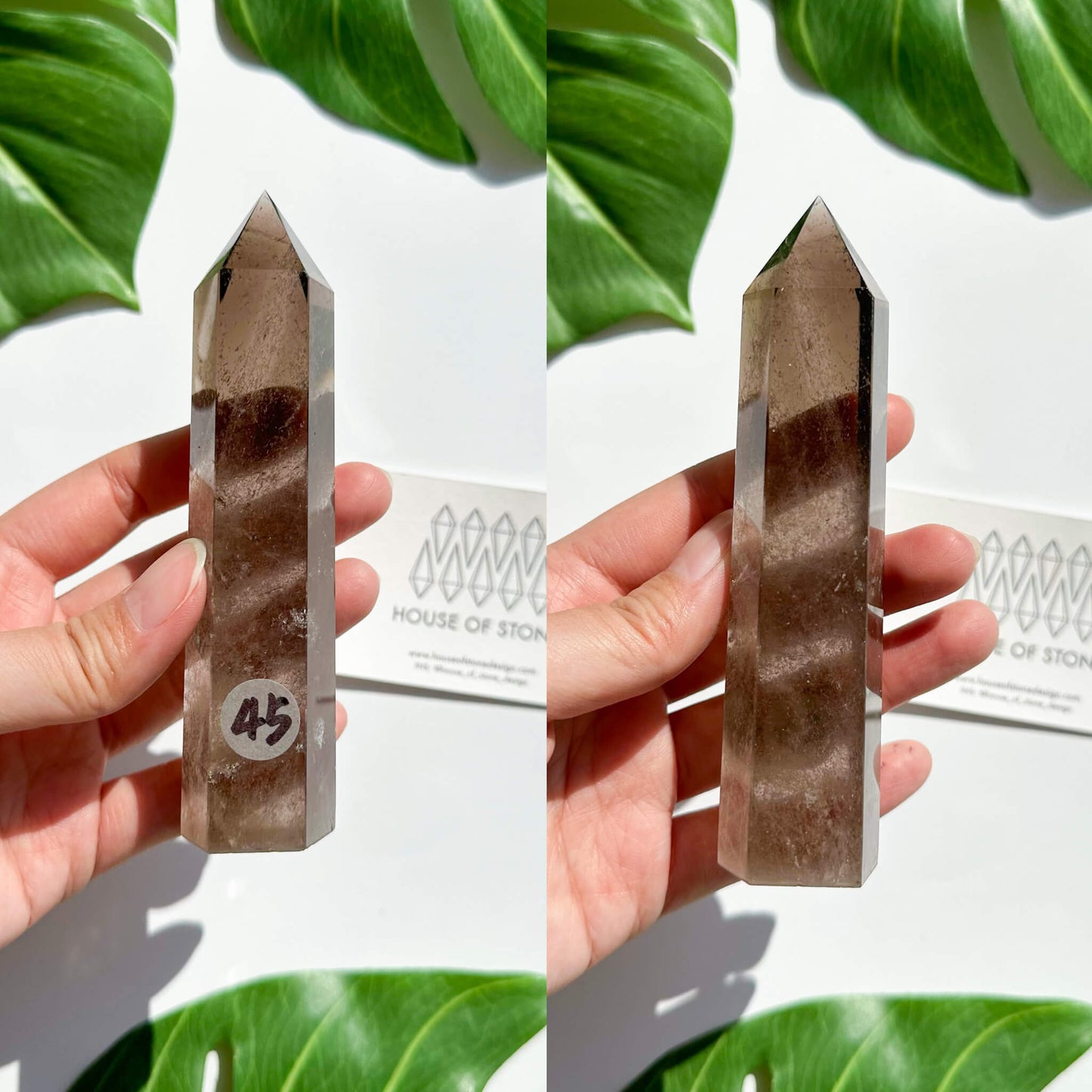 Natural Large Smoky Quartz Tower/High Quality Smoky Quartz Point Tower/Smoky Quartz Obelisk