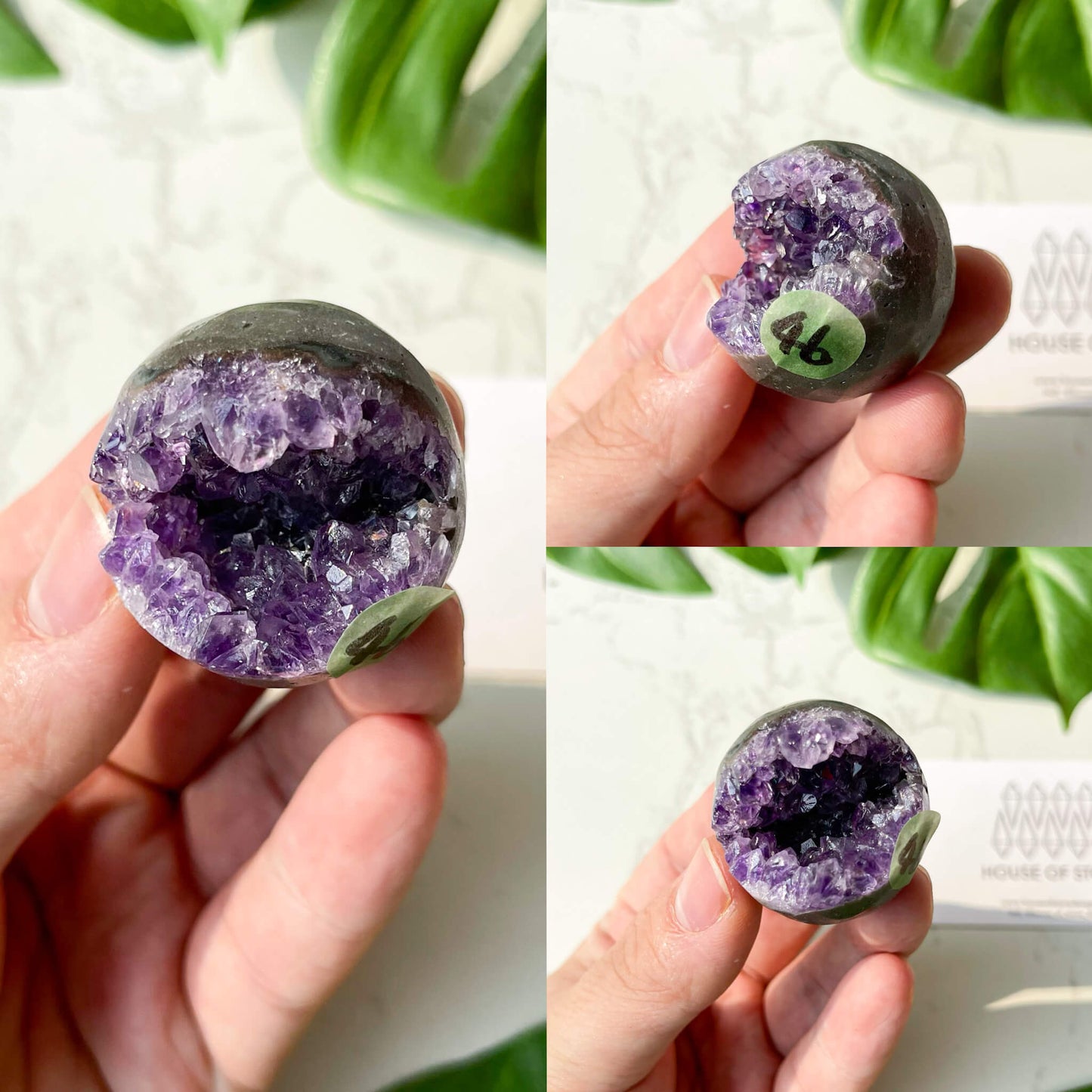 Natural Amethyst Geode Sphere/Druzy Amethyst Crystal Sphere/Amethyst Crystal Cluster Sphere/ChakraHealing/Meditation Tools/AAA