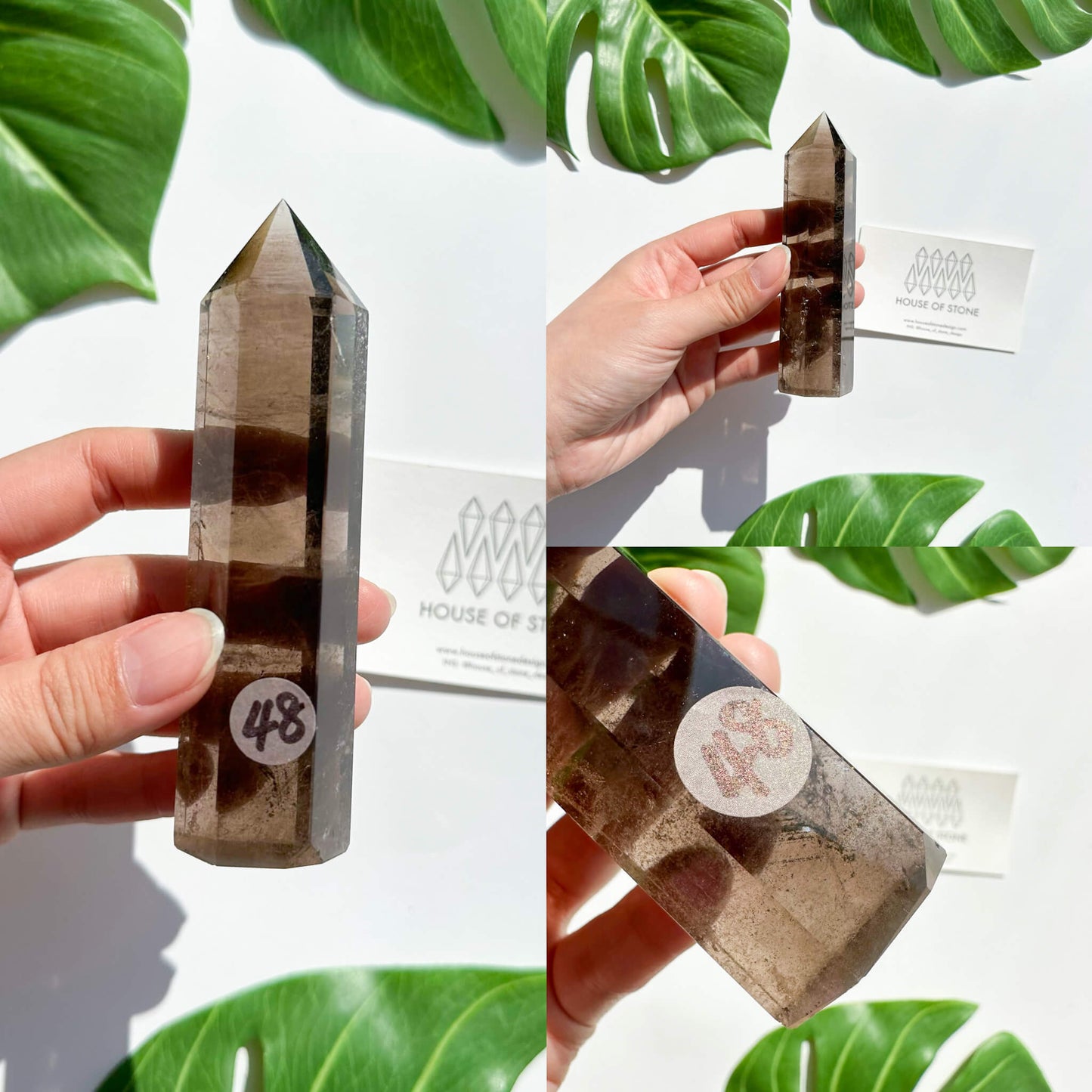 Natural Large Smoky Quartz Tower/High Quality Smoky Quartz Point Tower/Smoky Quartz Obelisk