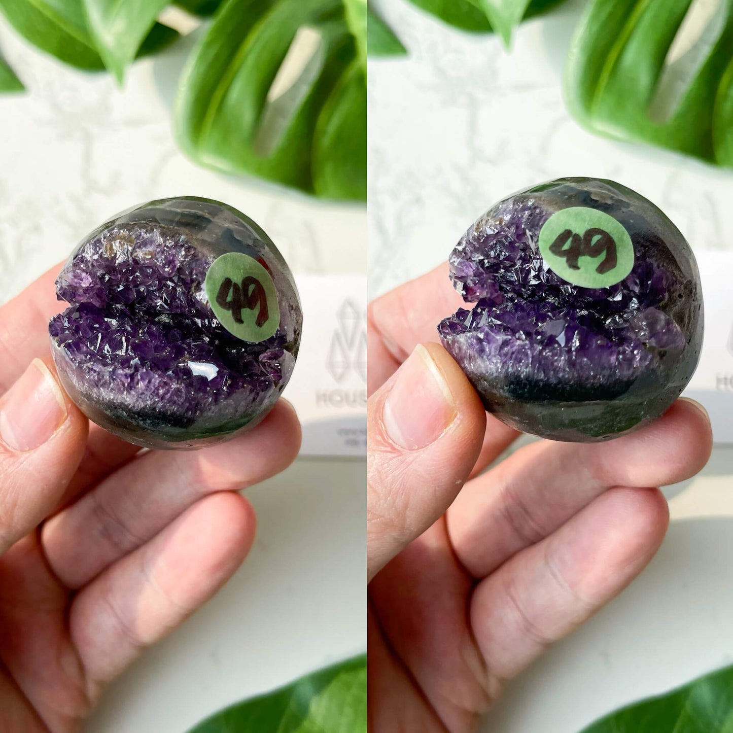 Natural Amethyst Geode Sphere/Druzy Amethyst Crystal Sphere/Amethyst Crystal Cluster Sphere/ChakraHealing/Meditation Tools/AAA