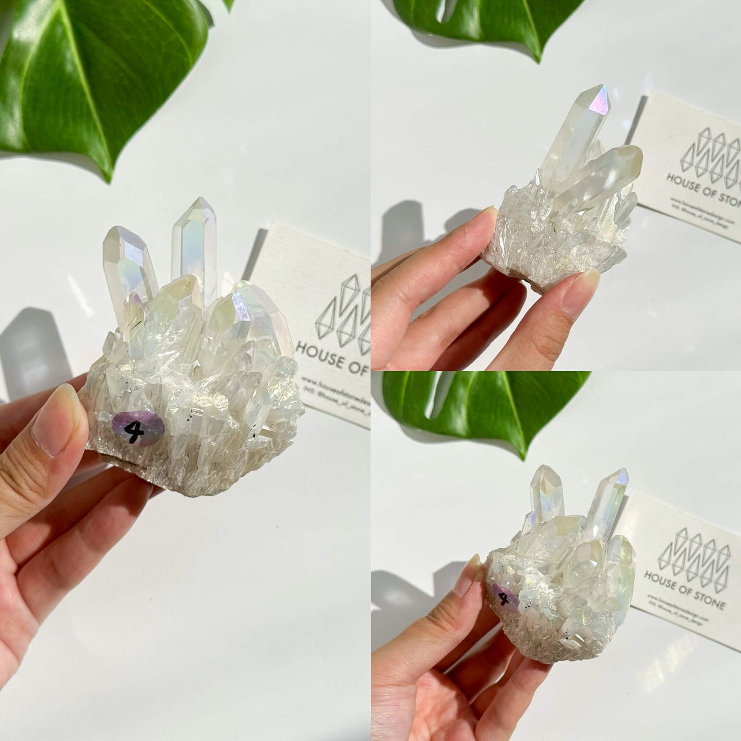 Angel Aura Quartz Cluster/Raw Rainbow Aura Crystal Quartz Cluster/Rough Aura Quartz Cluster/Chakra Healing/AAA