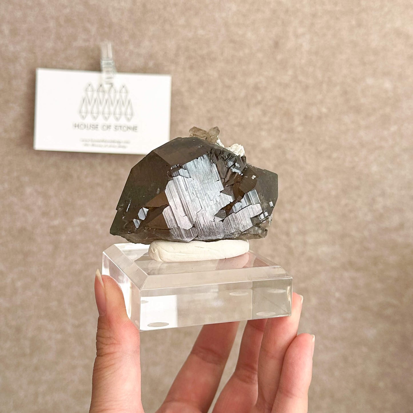 Alpine Mineral Swiss Gwindel Smoky Quartz Specimen/Switzerland Gwindel Apls4