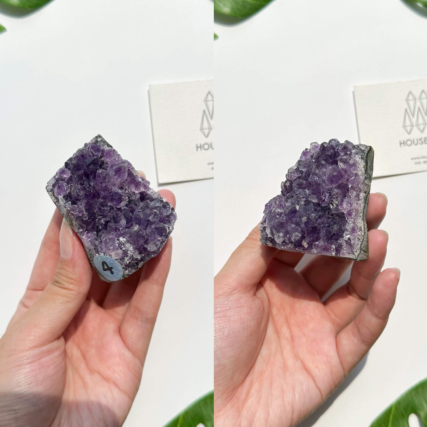 Natural Amethyst Geode Piece/Small Amethyst Crystal Cluster/Raw Uruguay Amethyst /Crown Chakra/AAA