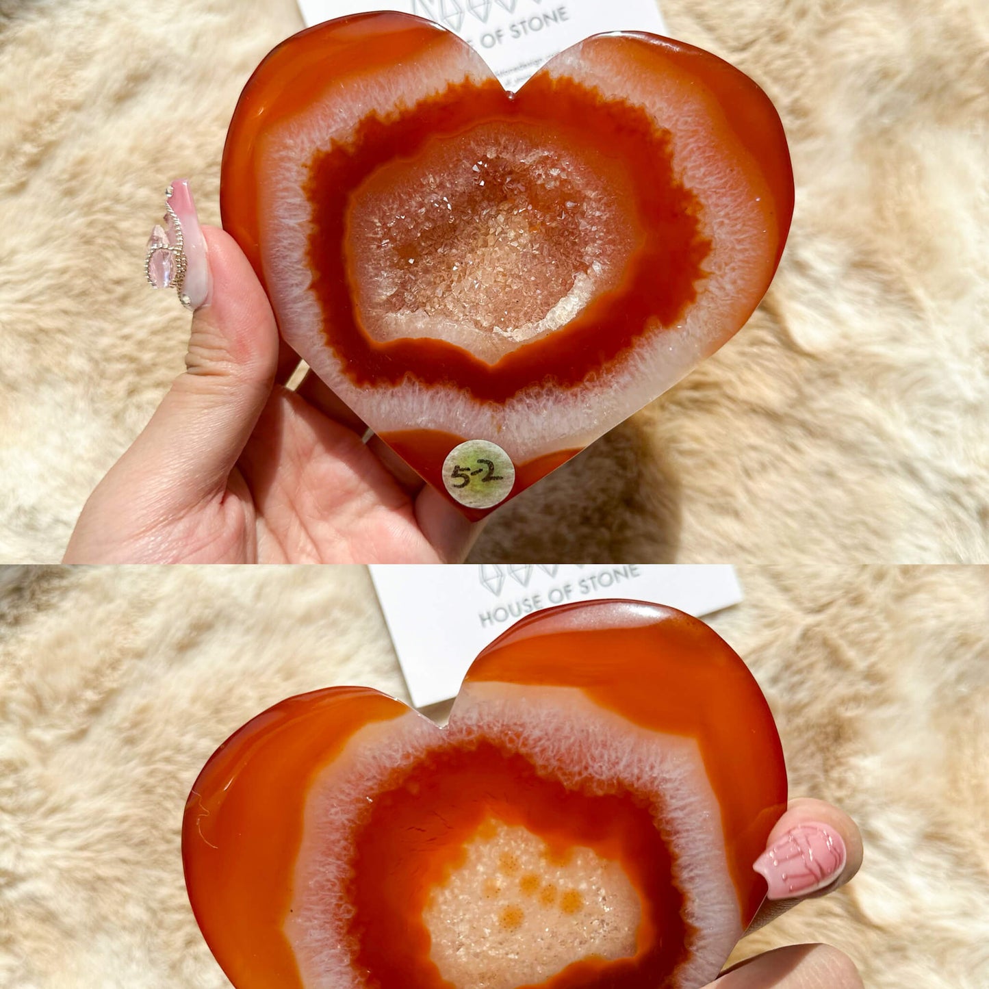 Natural Carnelian with Quartz Geode Slab/Heart Shape Carnelian Geode Slice/Druzy Carnelian Agate Heart/Crystal Carvings