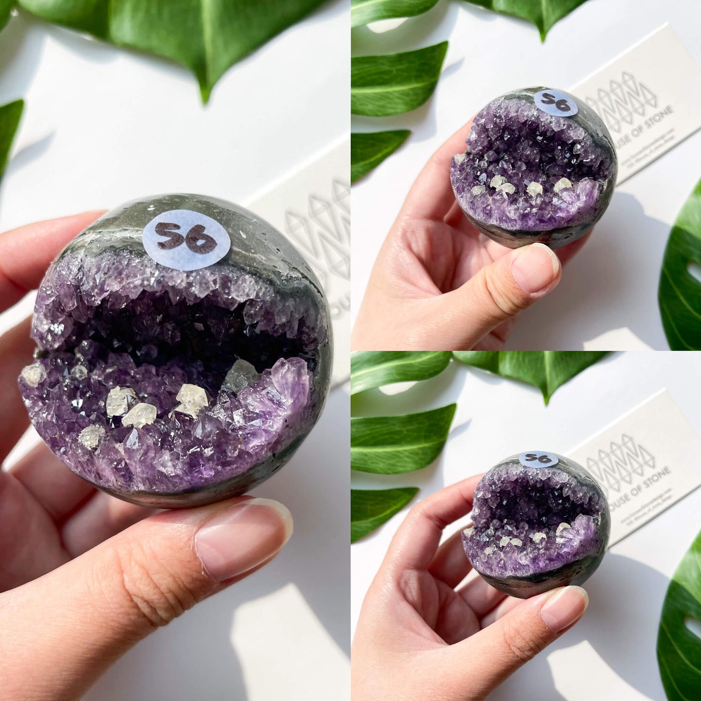 Natural Amethyst Geode Sphere/Druzy Amethyst Crystal Sphere/Amethyst Crystal Cluster Sphere/ChakraHealing/Meditation Tools/AAA