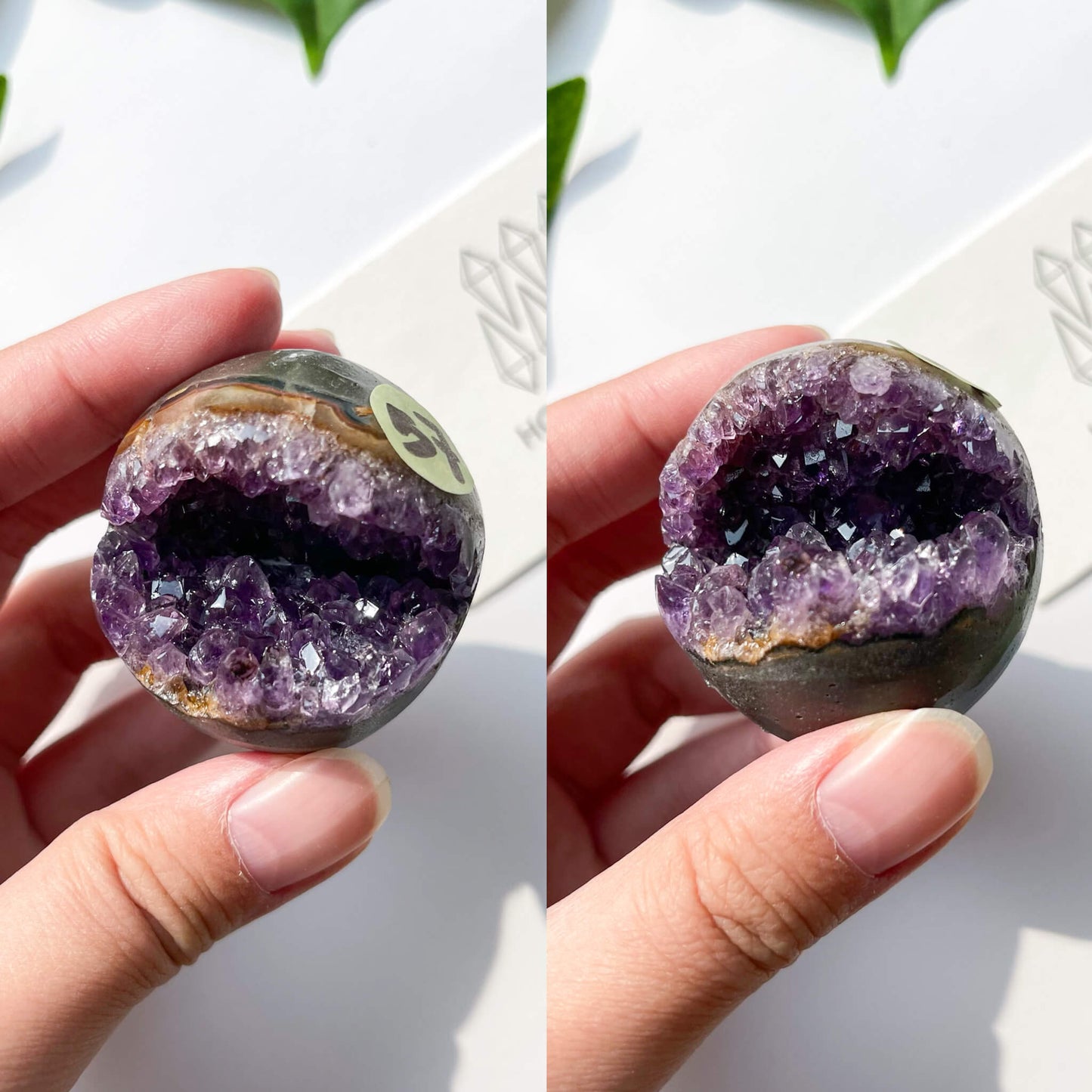 Natural Amethyst Geode Sphere/Druzy Amethyst Crystal Sphere/Amethyst Crystal Cluster Sphere/ChakraHealing/Meditation Tools/AAA