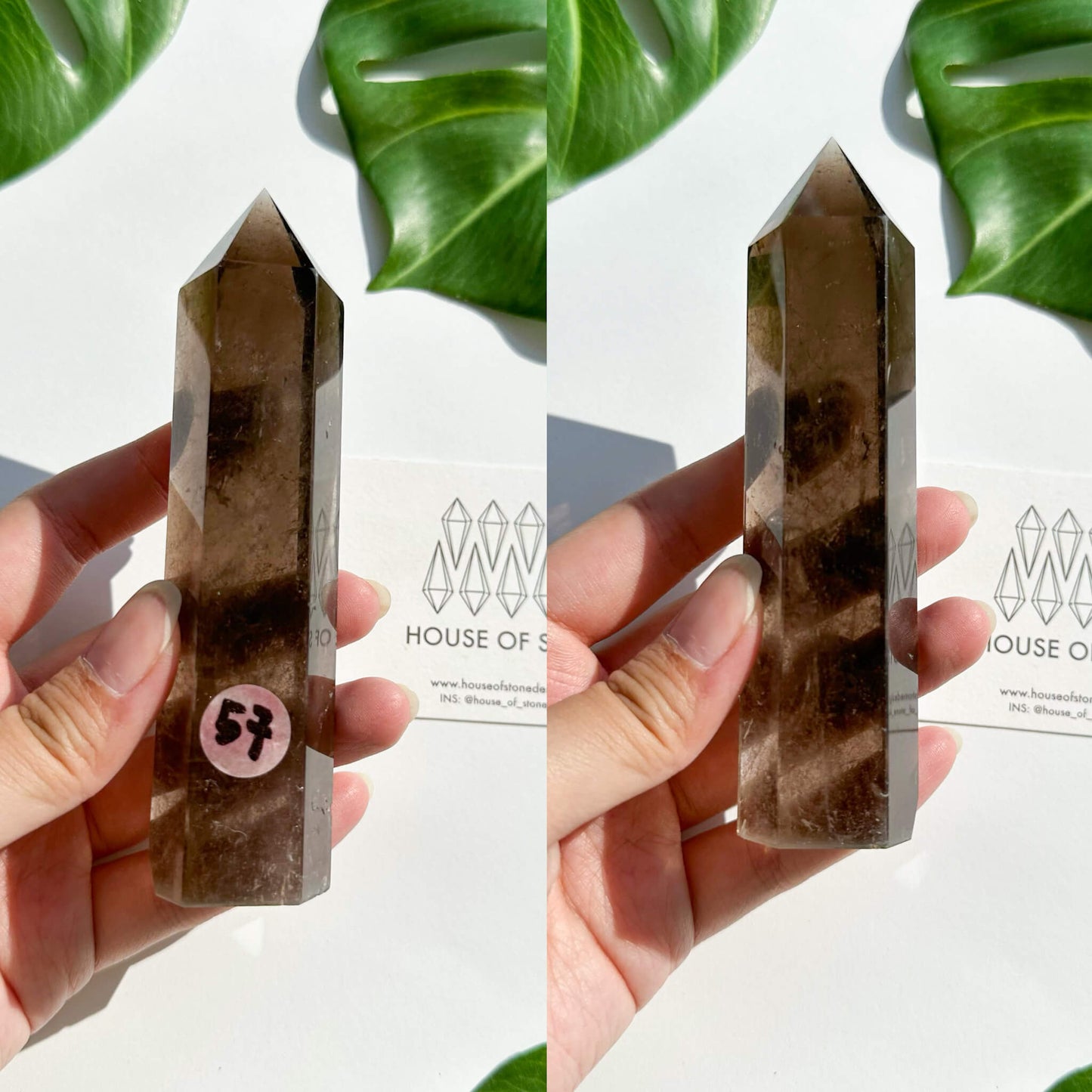 Natural Large Smoky Quartz Tower/High Quality Smoky Quartz Point Tower/Smoky Quartz Obelisk