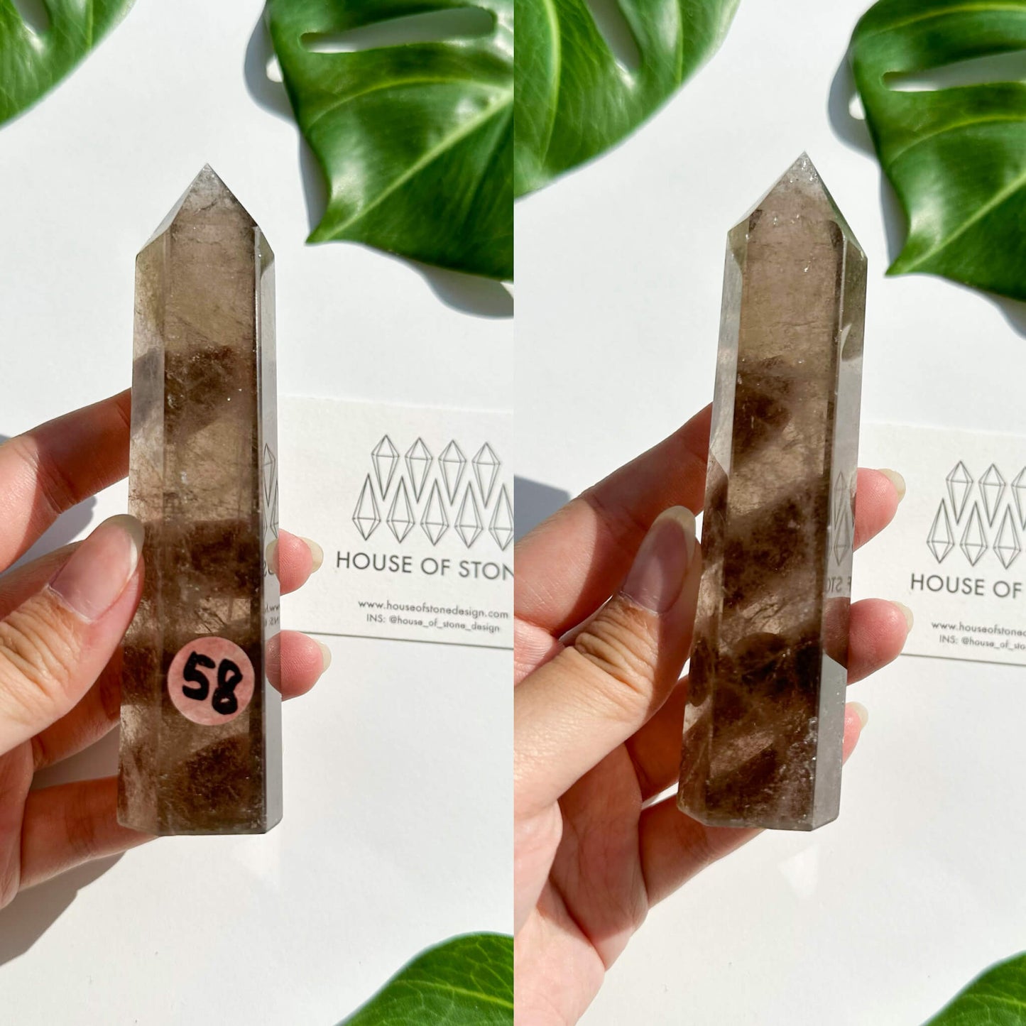 Natural Large Smoky Quartz Tower/High Quality Smoky Quartz Point Tower/Smoky Quartz Obelisk