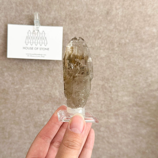 Swiss Tessin Smoky Quartz Point Specimen/Switzerland Ticino Tower/Alpine Mineral/Apls Double Terminated Quartz/Smoky Quartz Cluster5