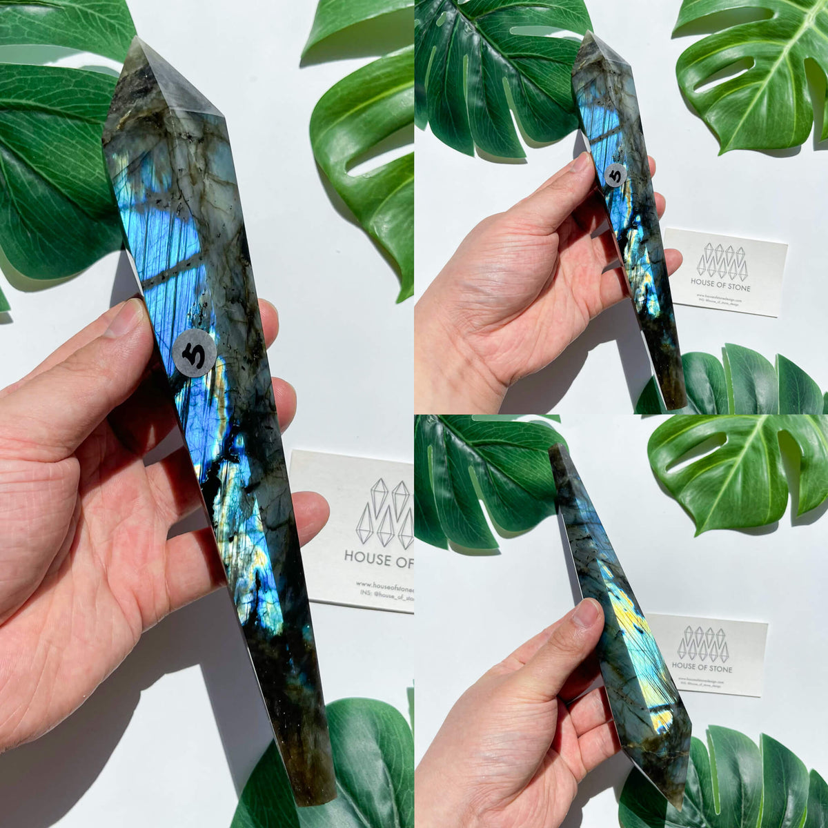 Natural Labradorite Wand/Rainbow Labradorite Crystal Point Wand/Labradorite Crystal Handle/Labradorite Stem/Wedding Bouquet Handle/Chakra Healing/AAA