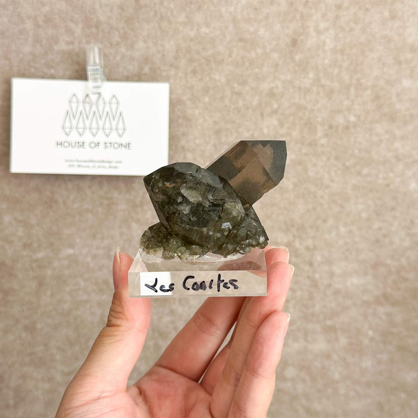 Alpine Mineral Dark Smoky Quartz Point Cluster Specimen/Small Swiss Cluster Apls/Double Terminated Quartz Cluster5