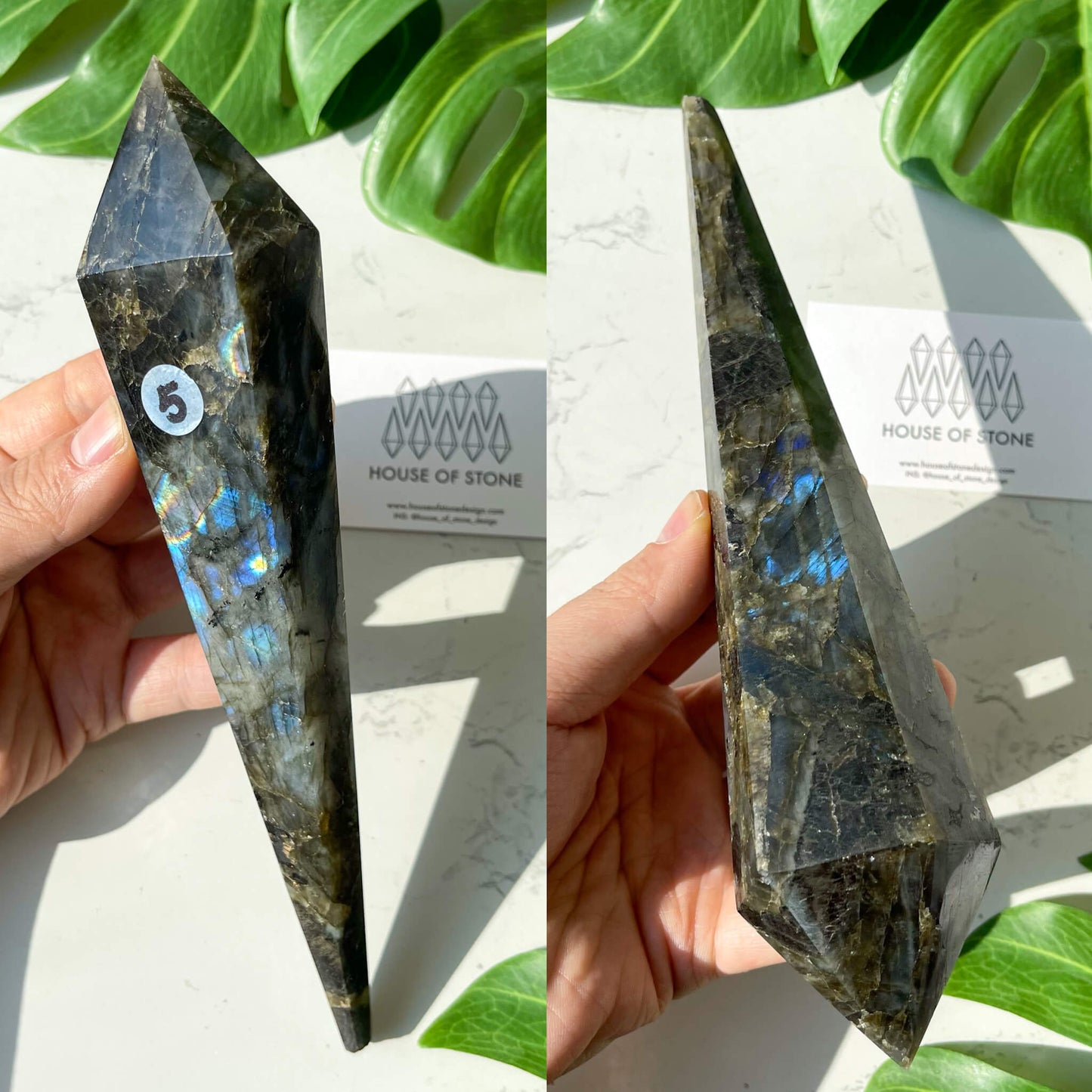 Natural Labradorite Wand/Rainbow Labradorite Crystal Point Wand/Labradorite Crystal Handle/Labradorite Stem/Wedding Bouquet Handle/Chakra Healing/AAA