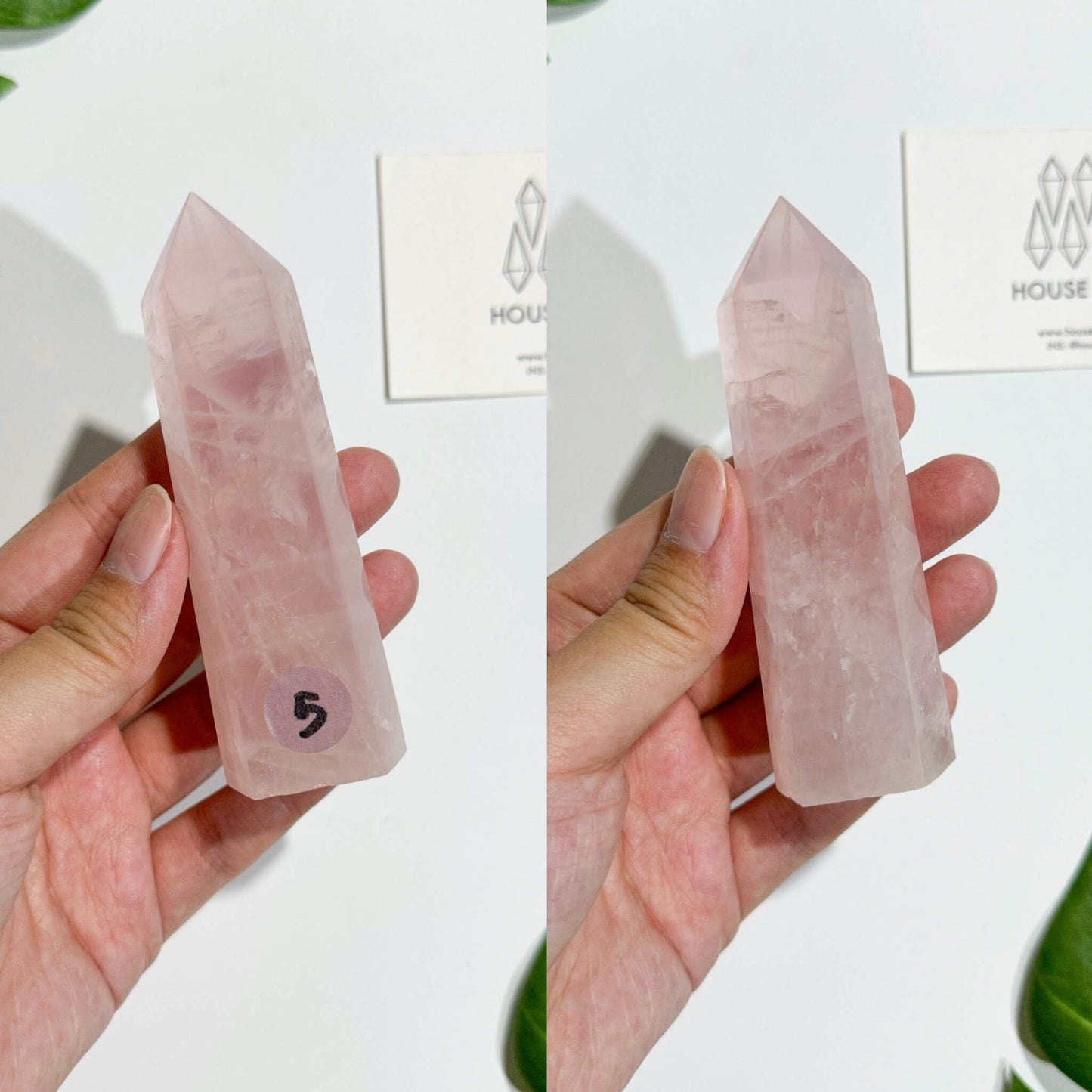 Natural Small Rose Quartz Tower/Rose Quartz Crystal Point Tower Wand/Juicy Rose Quartz Obelisk/Heart Chakra Healing/AAA