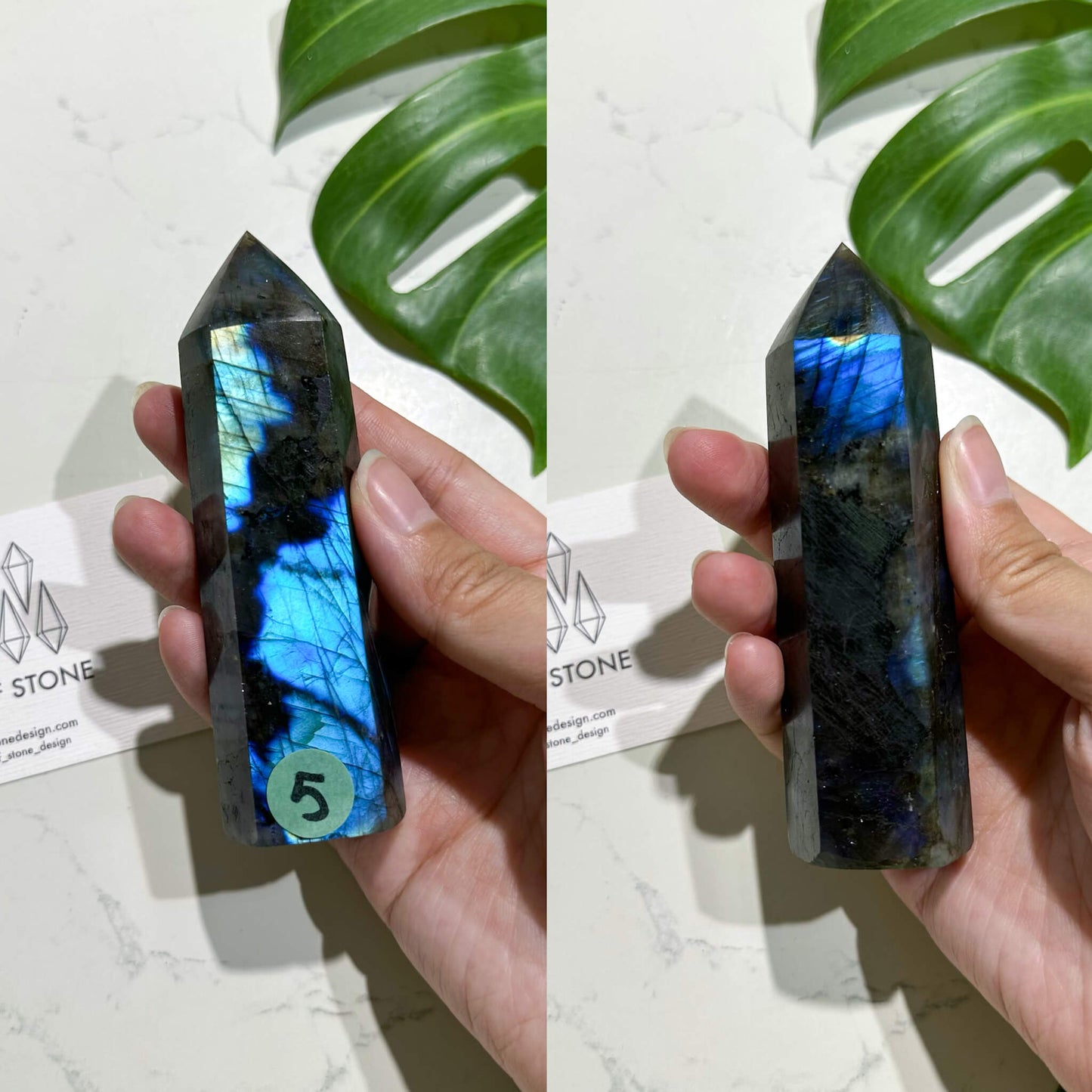 Natural Labradorite Point Tower/Rainbow Labradorite Crystal Point Wand/Labradorite Crystal Obelisk/Blue Flash Tower/Chakra Healing/AAA