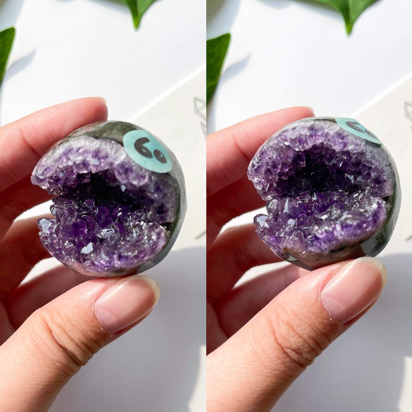 Natural Amethyst Geode Sphere/Druzy Amethyst Crystal Sphere/Amethyst Crystal Cluster Sphere/ChakraHealing/Meditation Tools/AAA