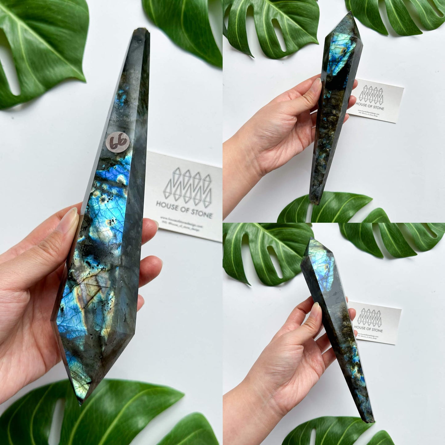 Natural Labradorite Wand/Rainbow Labradorite Crystal Point Wand/Labradorite Crystal Handle/Labradorite Stem/Wedding Bouquet Handle/Chakra Healing/AAA