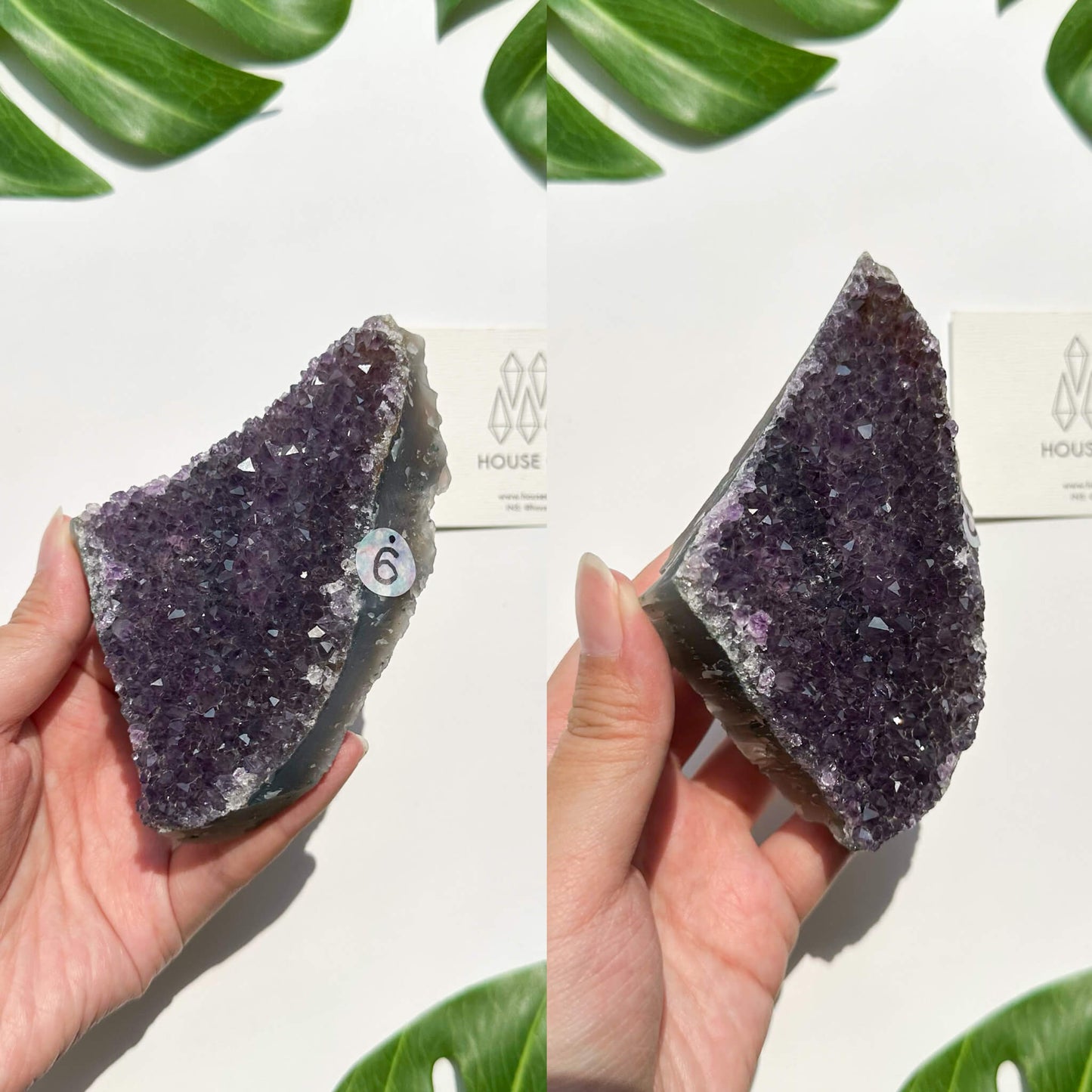 Natural Amethyst Geode Piece/Small Amethyst Crystal Cluster/Raw Uruguay Amethyst /Crown Chakra/AAA