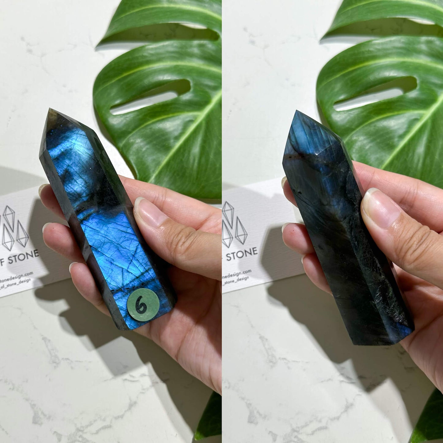 Natural Labradorite Point Tower/Rainbow Labradorite Crystal Point Wand/Labradorite Crystal Obelisk/Blue Flash Tower/Chakra Healing/AAA