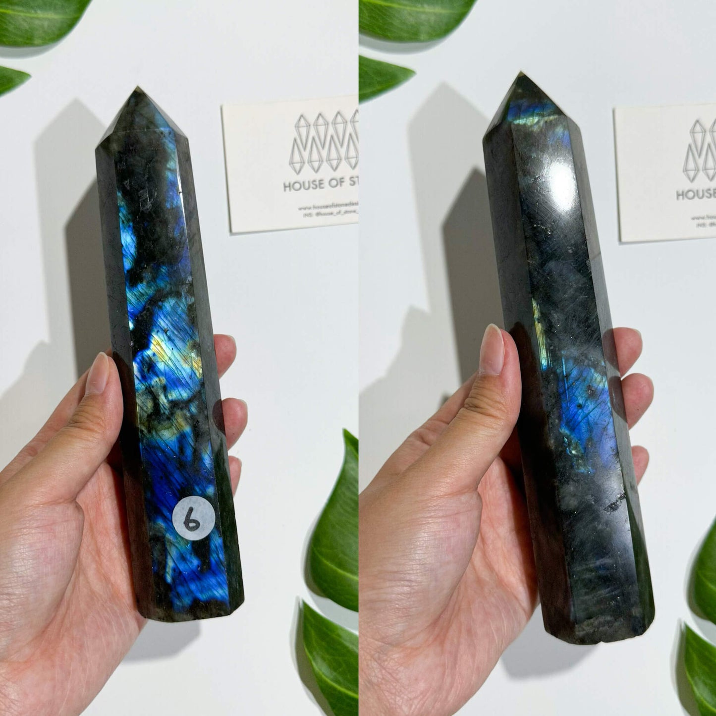 Natural Large Labradorite Point Tower/Rainbow Labradorite Crystal Point Wand/Labradorite Crystal Obelisk/Blue Flash Tower/Chakra Healing