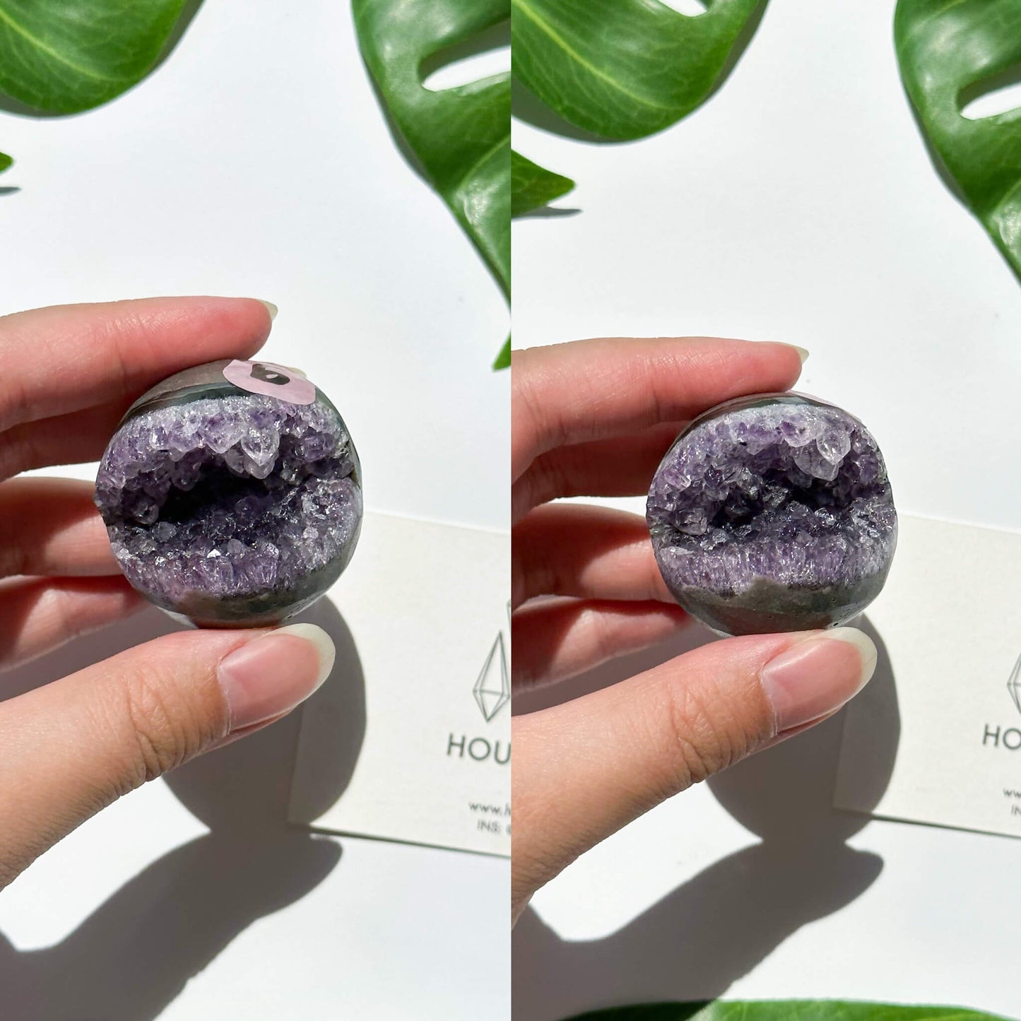 Natural Amethyst Geode Sphere/Druzy Amethyst Crystal Sphere/Amethyst Crystal Cluster Sphere/ChakraHealing/Meditation Tools/AAA