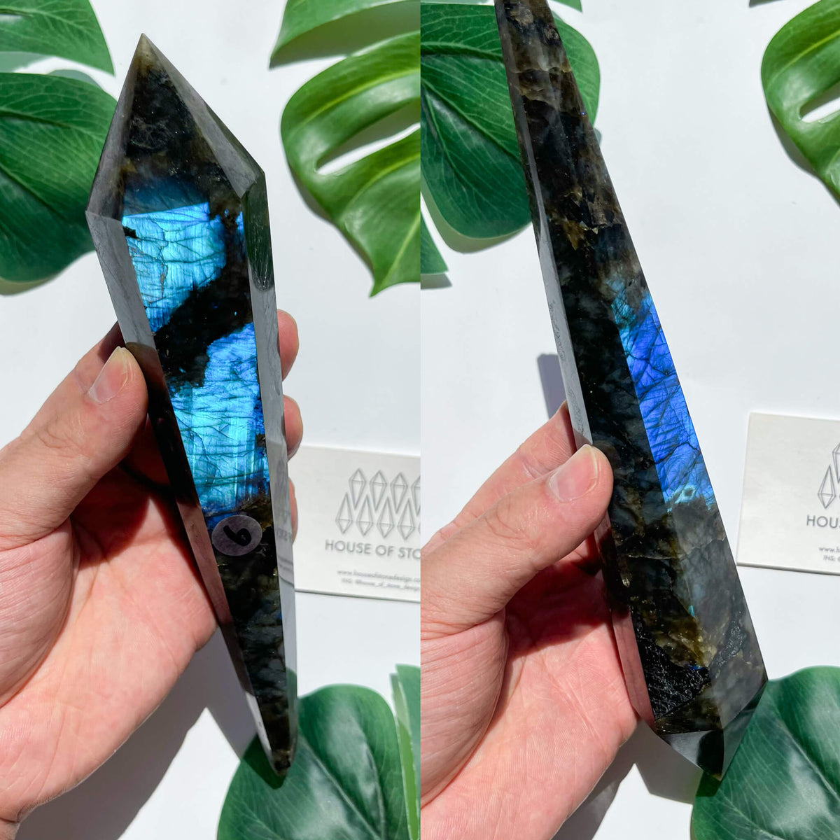 Natural Labradorite Wand/Rainbow Labradorite Crystal Point Wand/Labradorite Crystal Handle/Labradorite Stem/Wedding Bouquet Handle/Chakra Healing/AAA