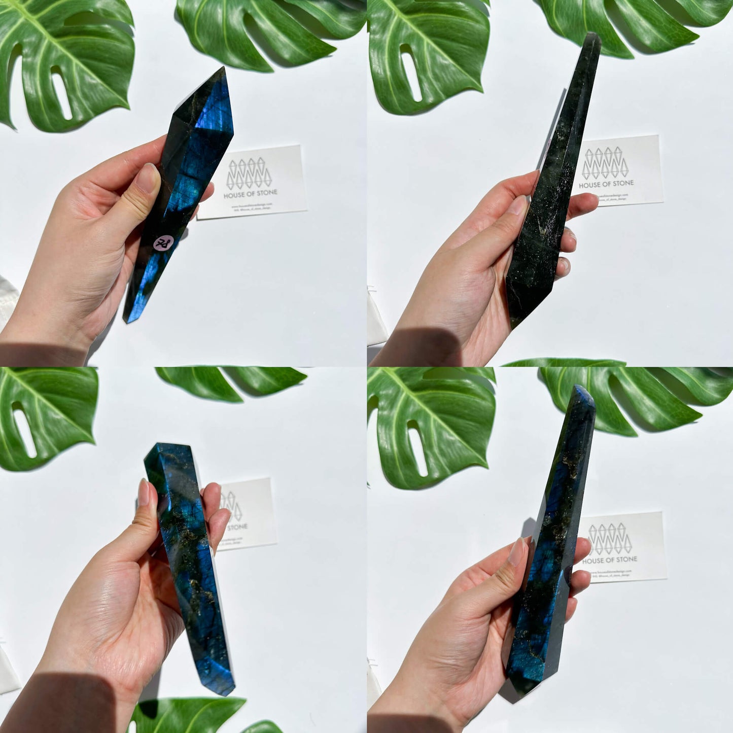 Natural Labradorite Wand/Rainbow Labradorite Crystal Point Wand/Labradorite Crystal Handle/Labradorite Stem/Wedding Bouquet Handle/Chakra Healing/AAA