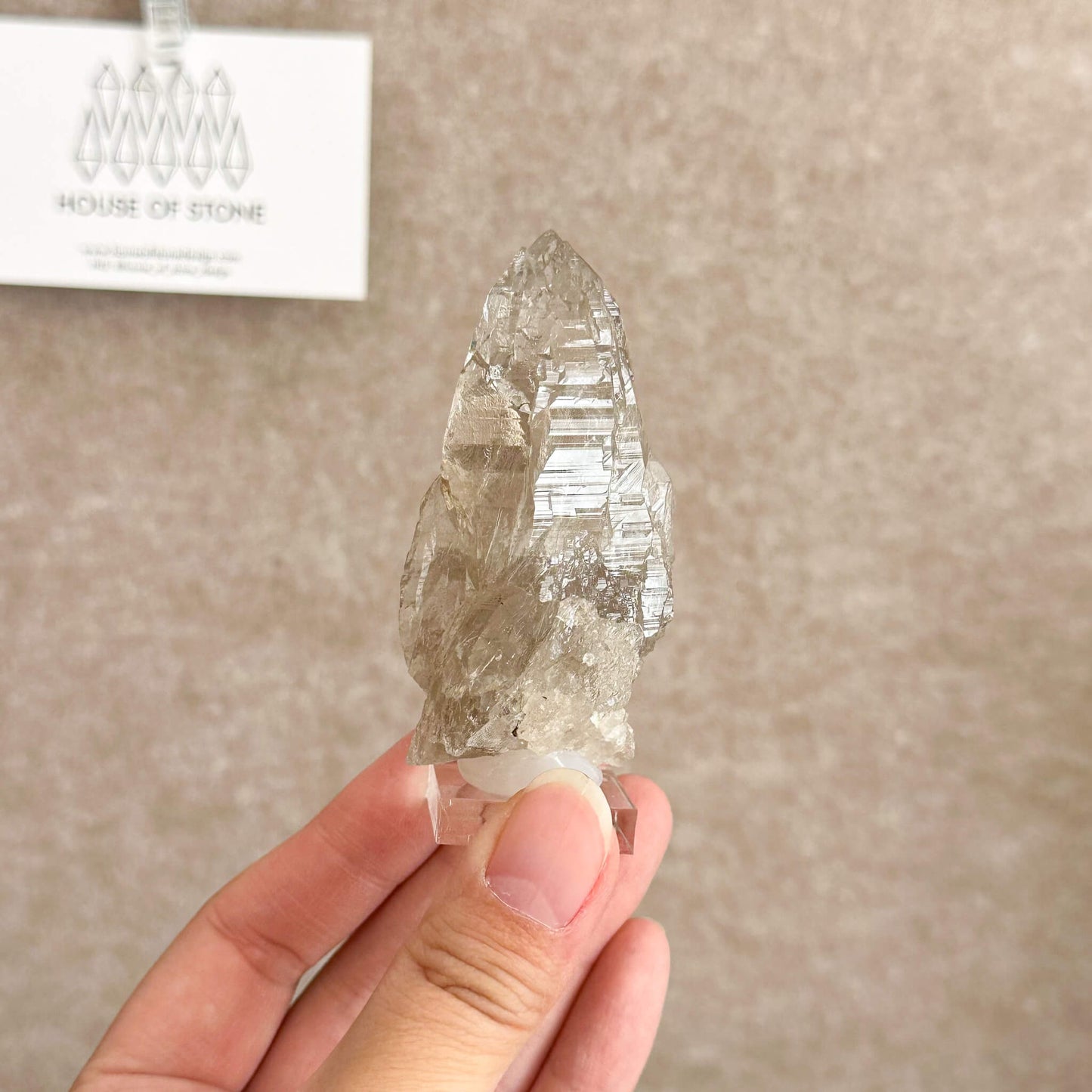 Swiss Tessin Smoky Quartz Point Specimen/Switzerland Ticino Tower/Alpine Mineral/Apls Double Terminated Quartz/Smoky Quartz Cluster7