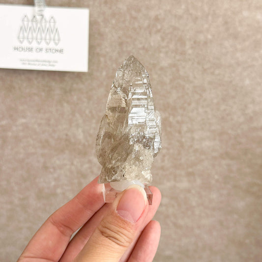 Swiss Tessin Smoky Quartz Point Specimen/Switzerland Ticino Tower/Alpine Mineral/Apls Double Terminated Quartz/Smoky Quartz Cluster7