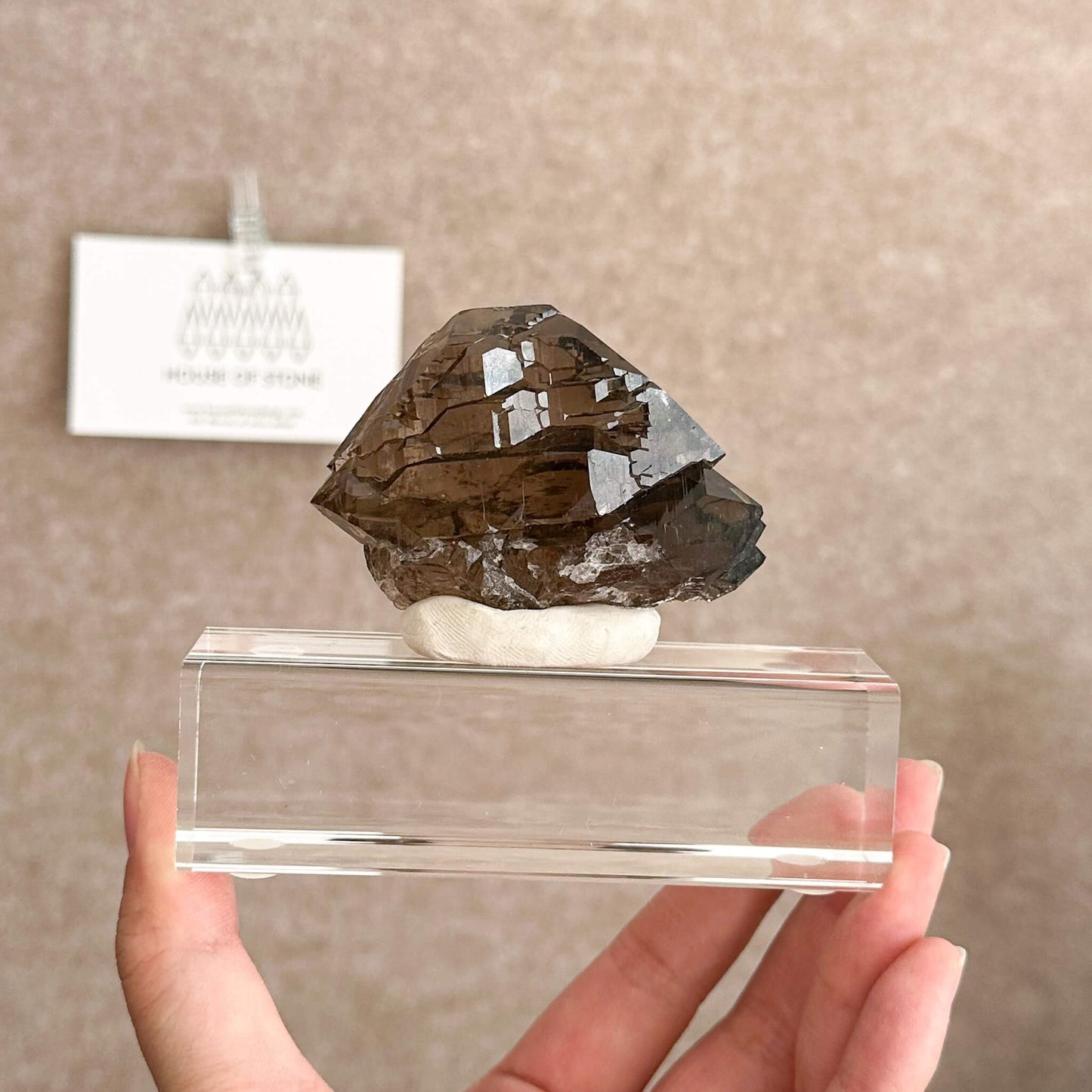 Alpine Mineral Swiss Gwindel Smoky Quartz Specimen/Switzerland Gwindel Apls7