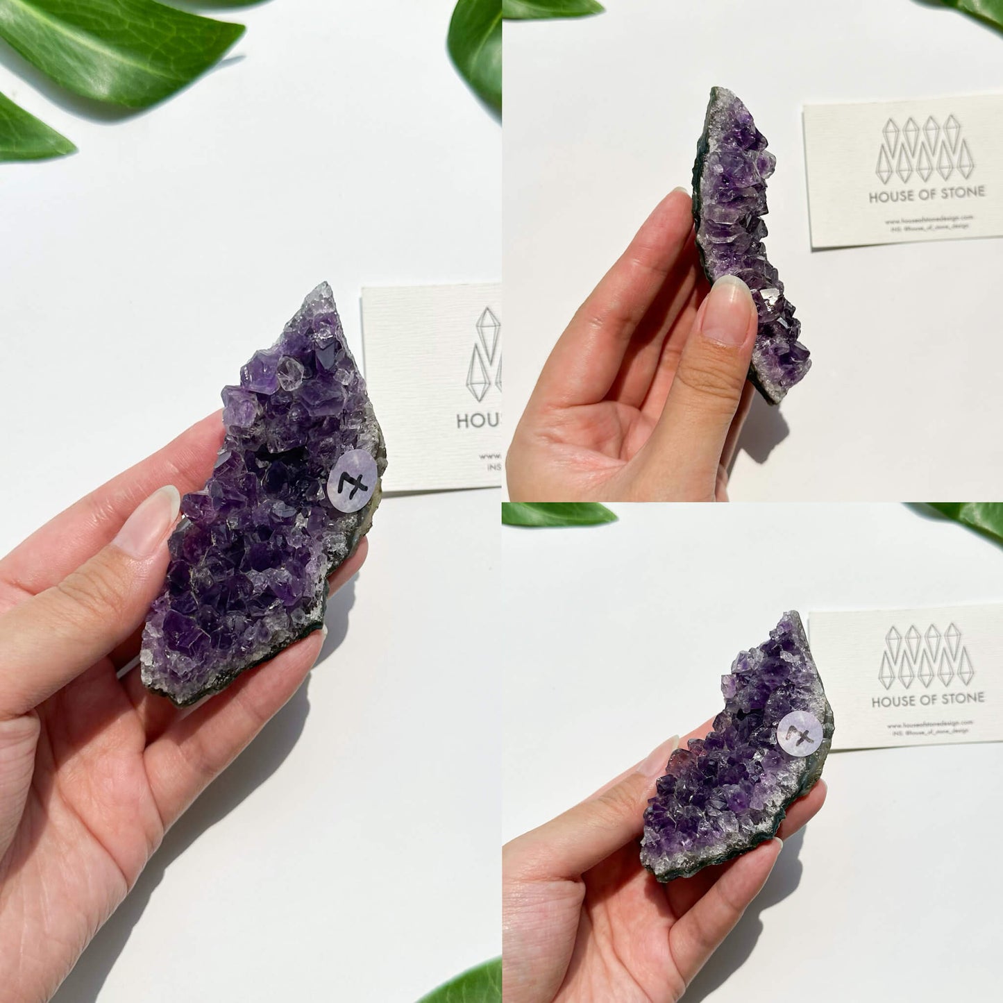 Natural Amethyst Geode Piece/Small Amethyst Crystal Cluster/Raw Uruguay Amethyst /Crown Chakra/AAA