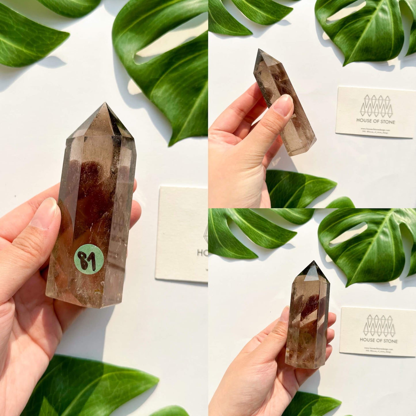 Natural Large Smoky Quartz Tower/High Quality Smoky Quartz Point Tower/Smoky Quartz Obelisk