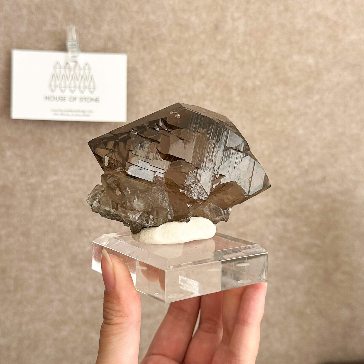 Alpine Mineral Swiss Gwindel Smoky Quartz Specimen/Switzerland Gwindel Apls8