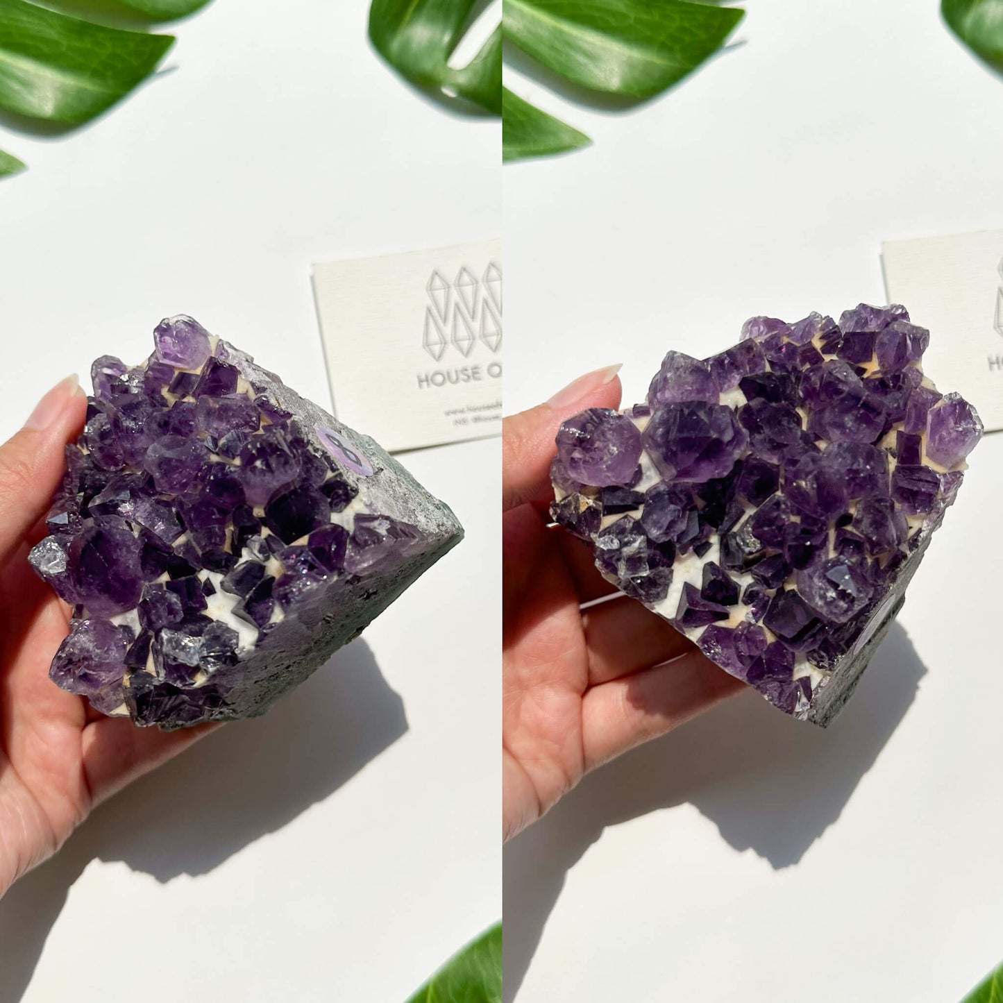 Natural Amethyst Geode Piece/Small Amethyst Crystal Cluster/Raw Uruguay Amethyst /Crown Chakra/AAA