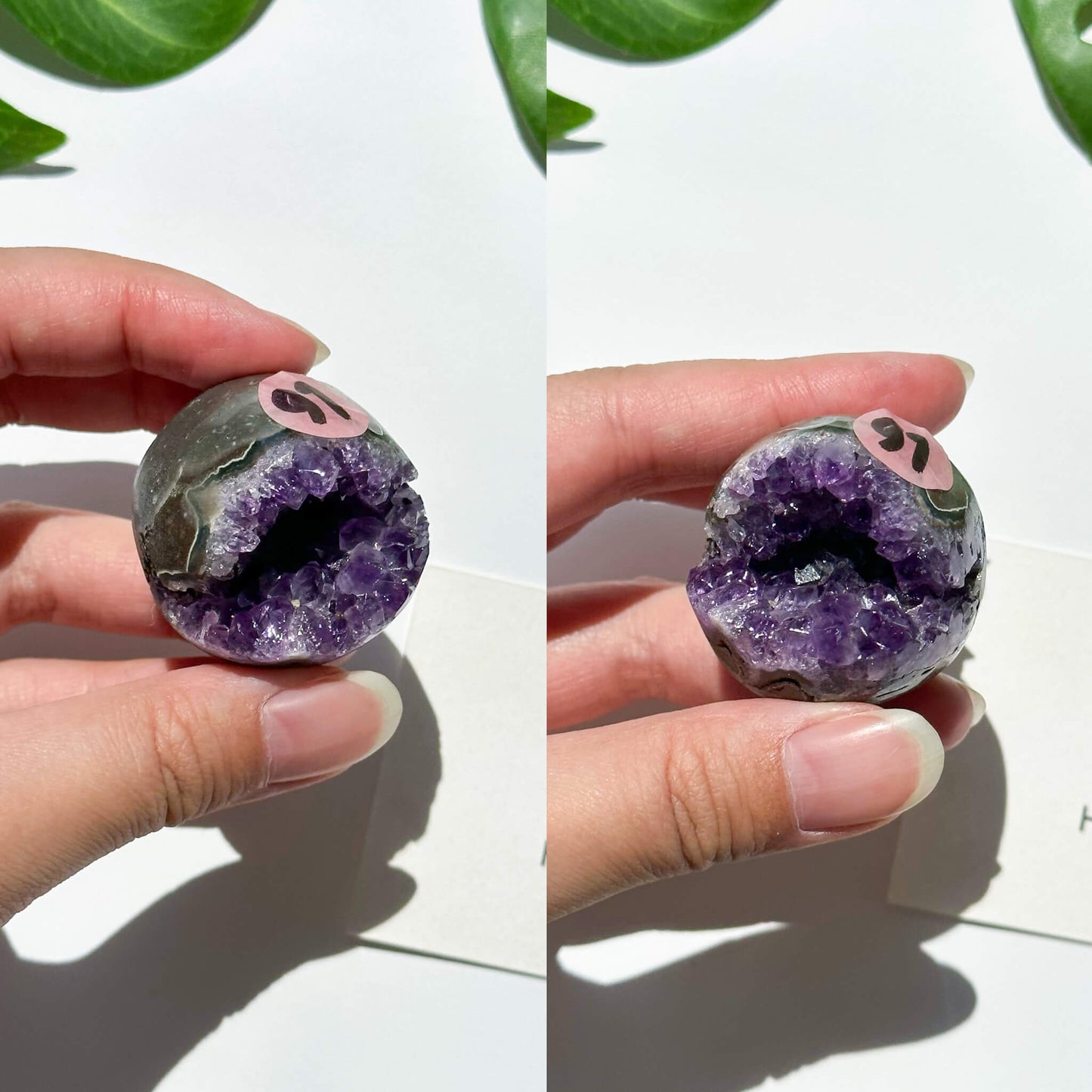 Natural Amethyst Geode Sphere/Druzy Amethyst Crystal Sphere/Amethyst Crystal Cluster Sphere/ChakraHealing/Meditation Tools/AAA