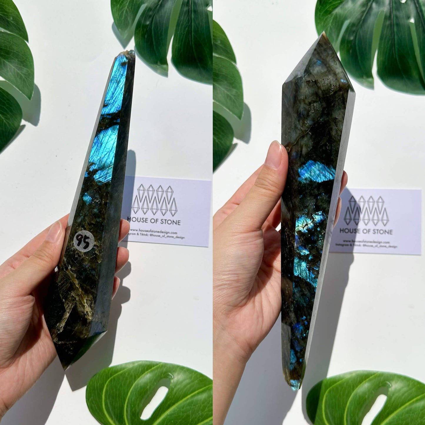 Natural Labradorite Wand/Rainbow Labradorite Crystal Point Wand/Labradorite Crystal Handle/Labradorite Stem/Wedding Bouquet Handle/Chakra Healing/AAA