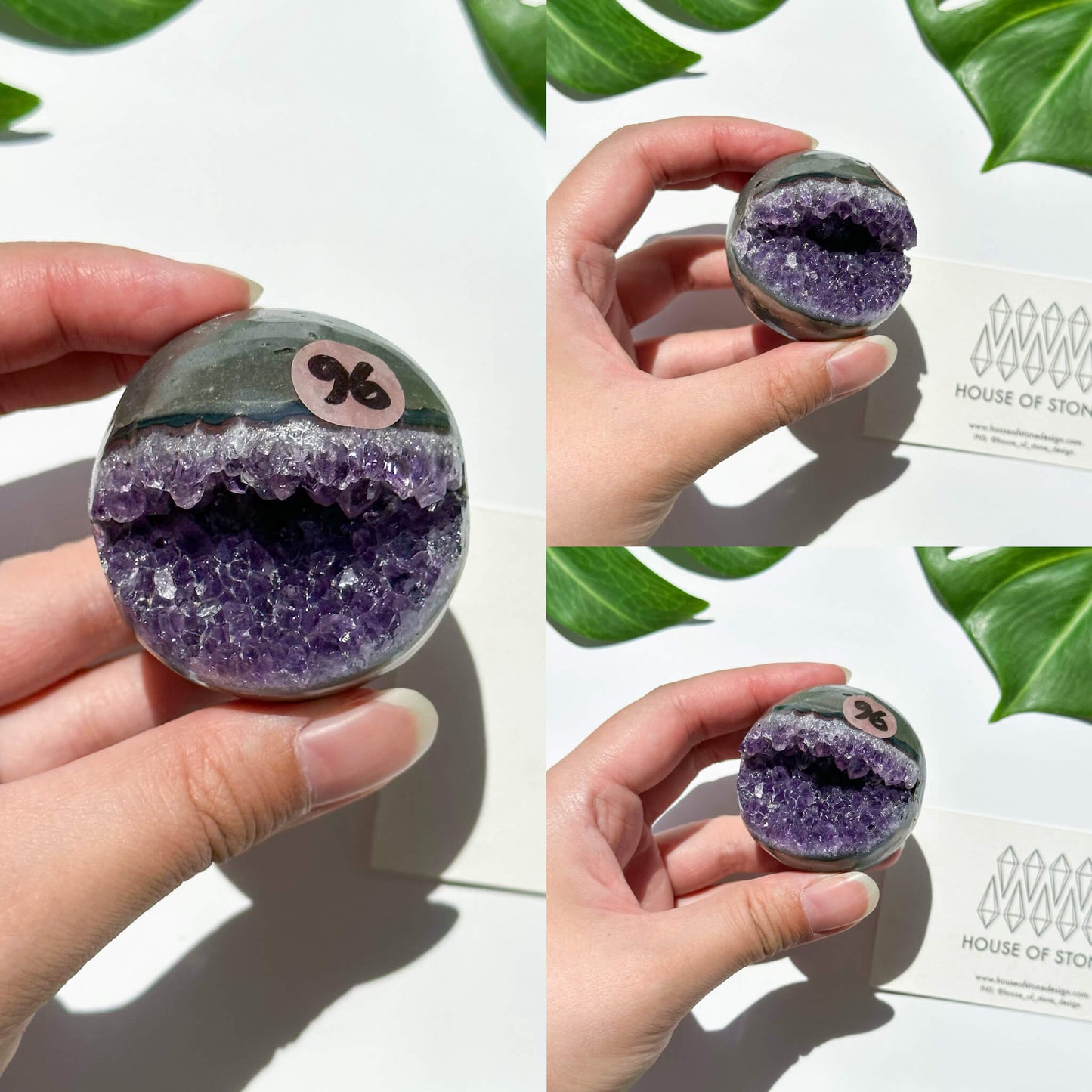 Natural Amethyst Geode Sphere/Druzy Amethyst Crystal Sphere/Amethyst Crystal Cluster Sphere/ChakraHealing/Meditation Tools/AAA