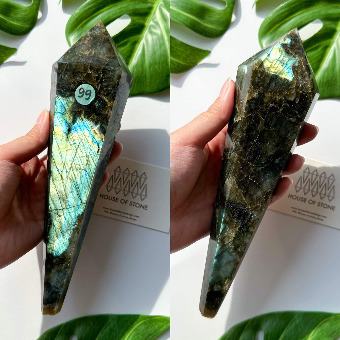 Natural Labradorite Wand/Rainbow Labradorite Crystal Point Wand/Labradorite Crystal Handle/Labradorite Stem/Wedding Bouquet Handle/Chakra Healing/AAA