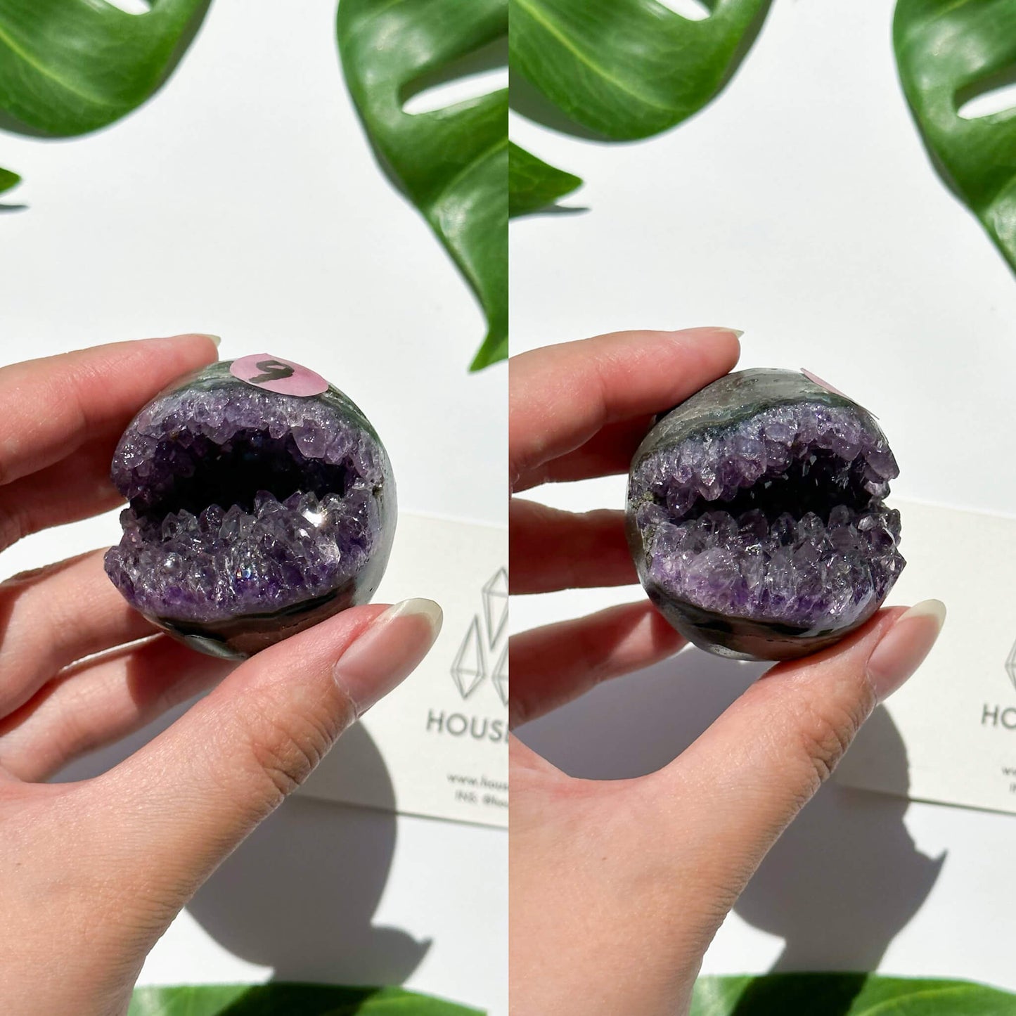 Natural Amethyst Geode Sphere/Druzy Amethyst Crystal Sphere/Amethyst Crystal Cluster Sphere/ChakraHealing/Meditation Tools/AAA
