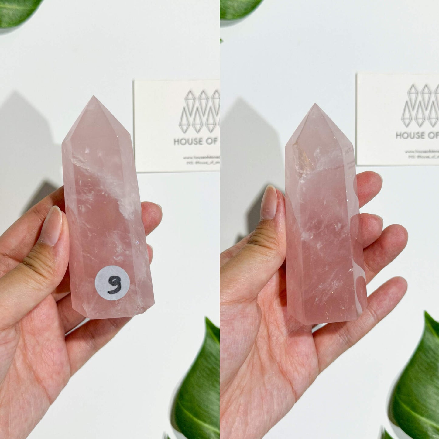 Natural Small Rose Quartz Tower/Rose Quartz Crystal Point Tower Wand/Juicy Rose Quartz Obelisk/Heart Chakra Healing/AAA