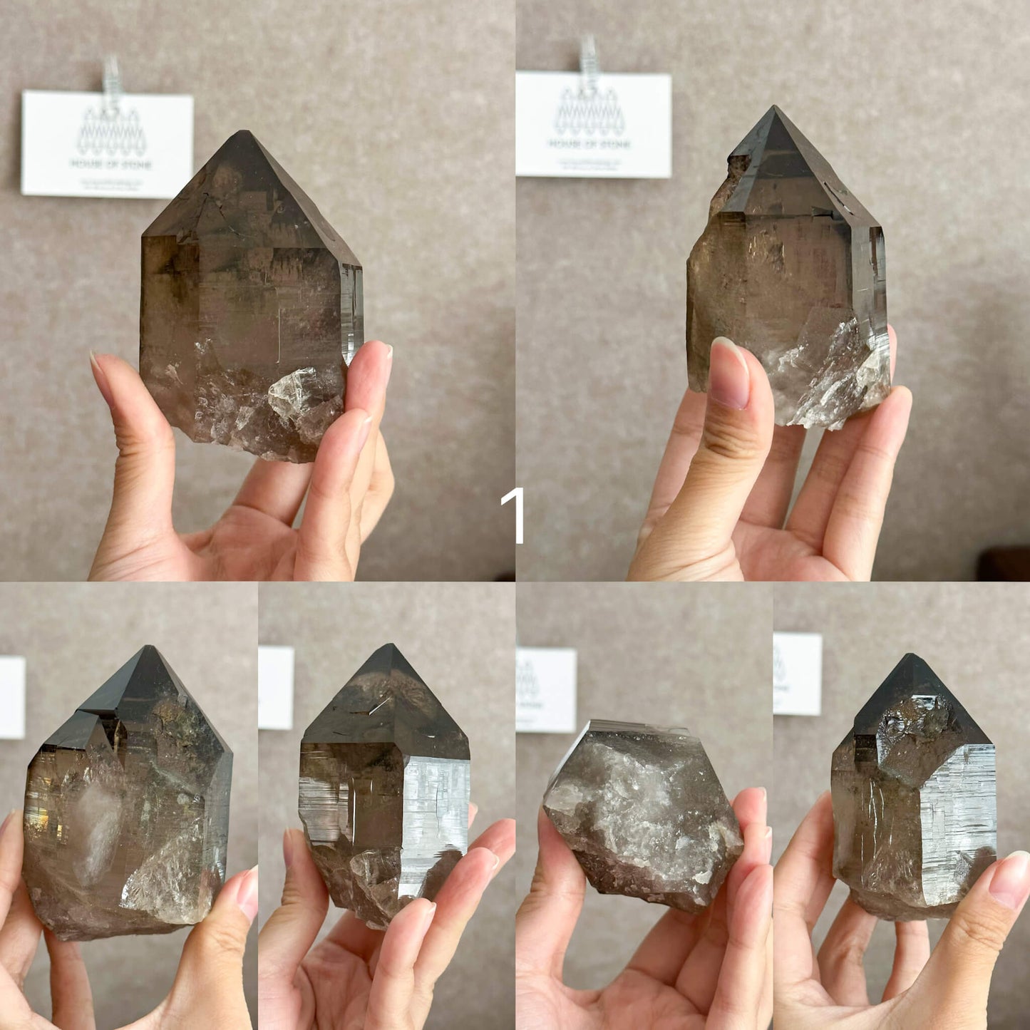 Alpine Mineral Large Smoky Quartz Point Specimen/Mont Blanc France Tower Apls