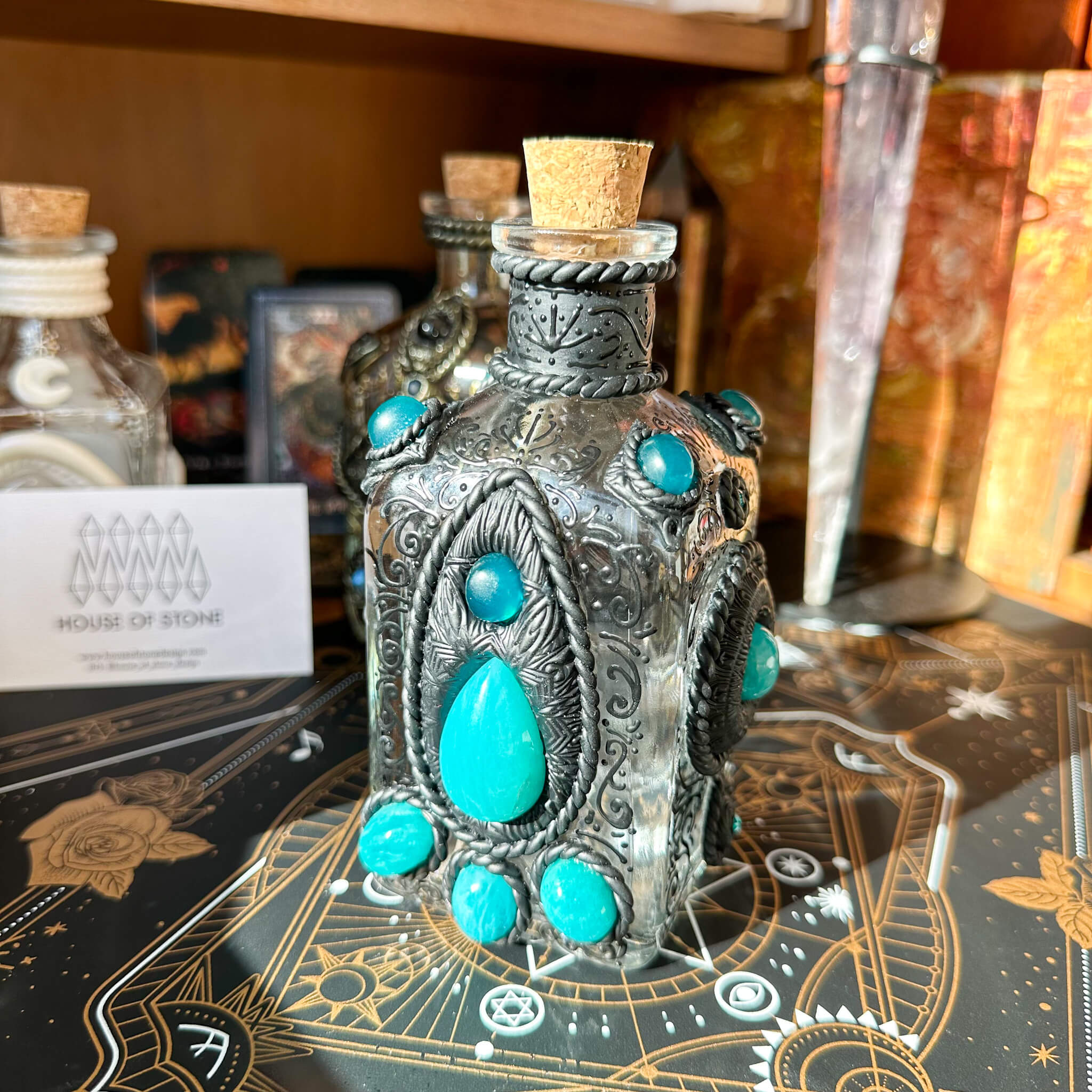 Magic Jer Handmade Natural Crystal Spell Jar/Apothecary Spell Jar/Magic Potion B ...