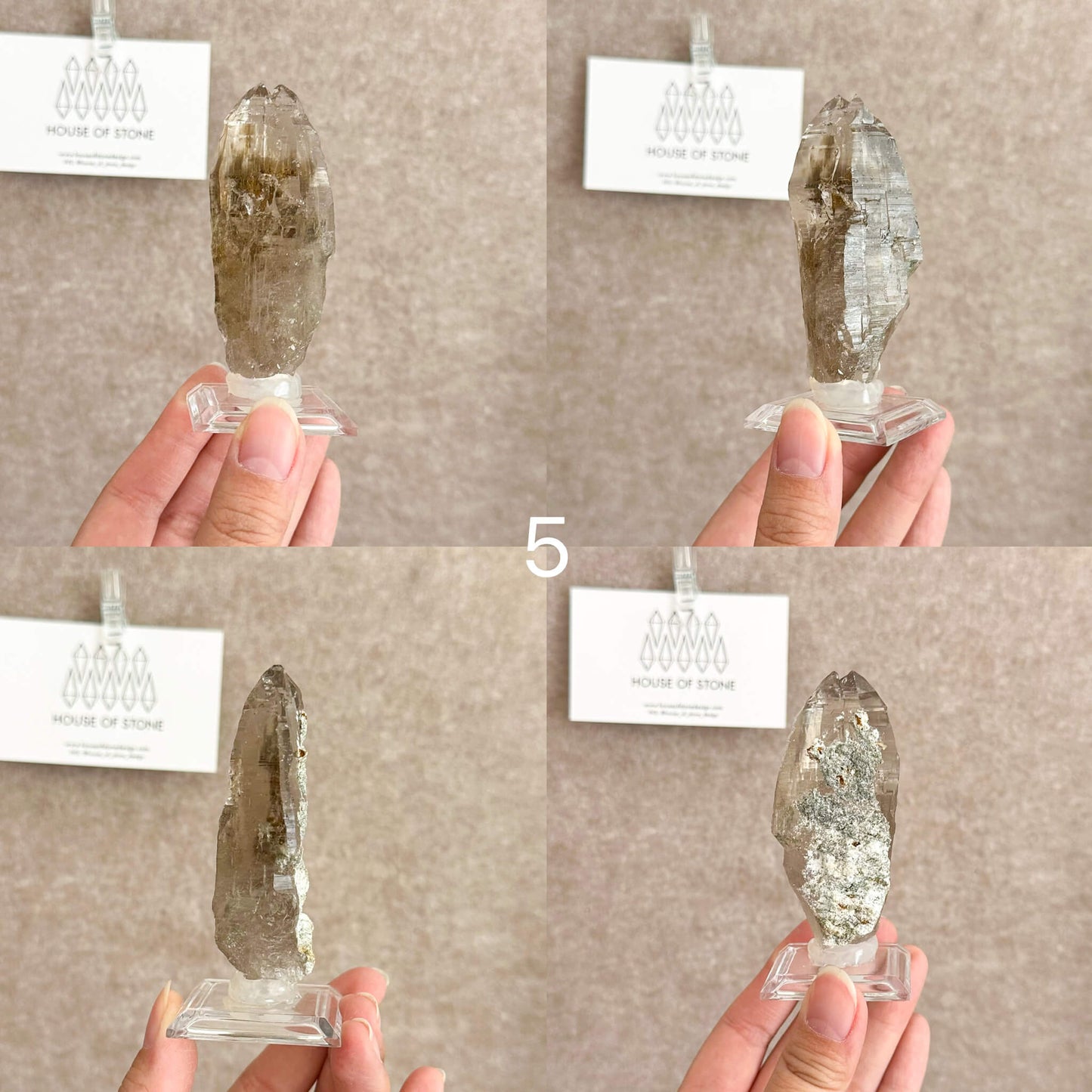 Swiss Tessin Smoky Quartz Point Specimen/Switzerland Ticino Tower/Alpine Mineral/Apls Double Terminated Quartz/Smoky Quartz Cluster5
