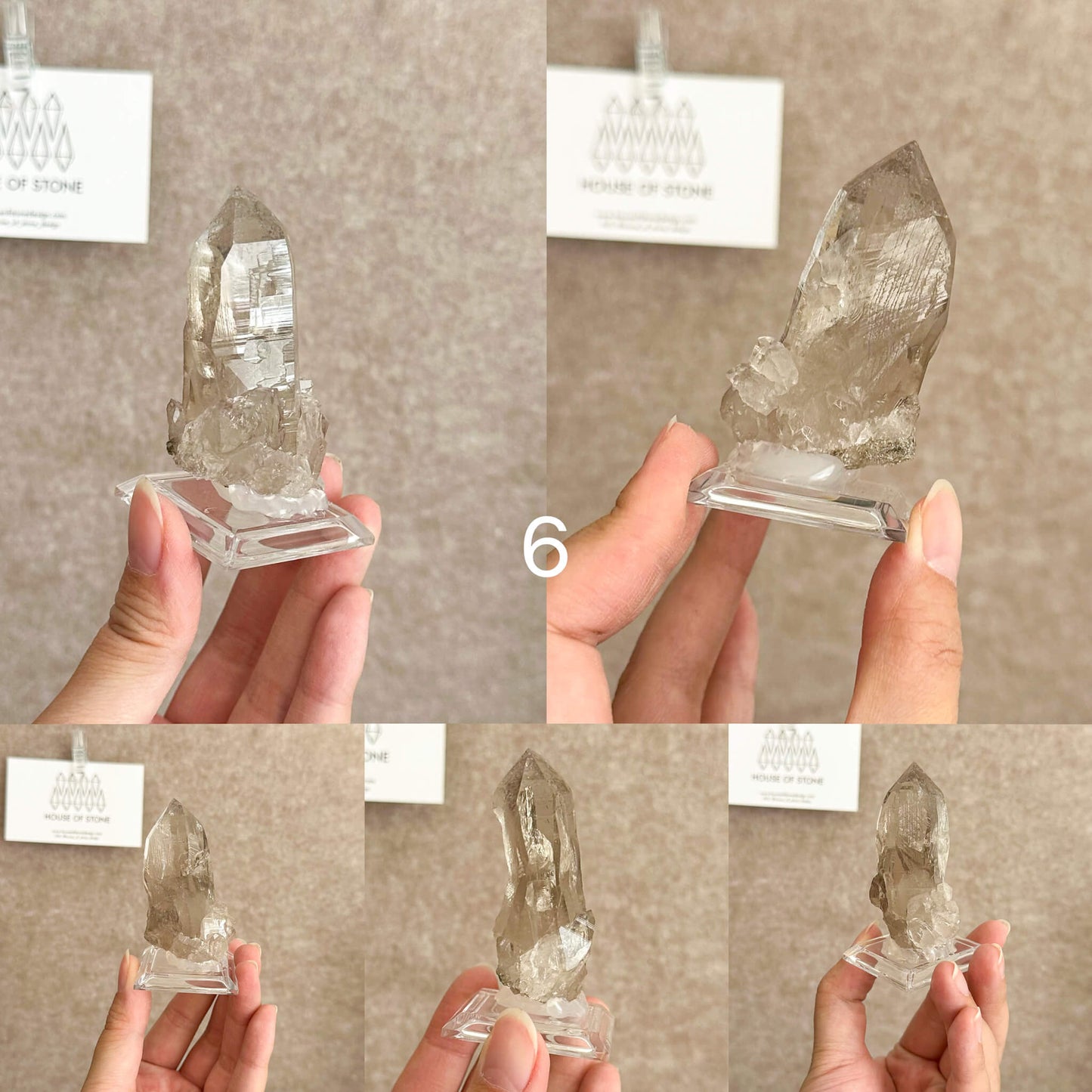 Swiss Tessin Smoky Quartz Point Specimen/Switzerland Ticino Tower/Alpine Mineral/Apls Double Terminated Quartz/Smoky Quartz Cluster6